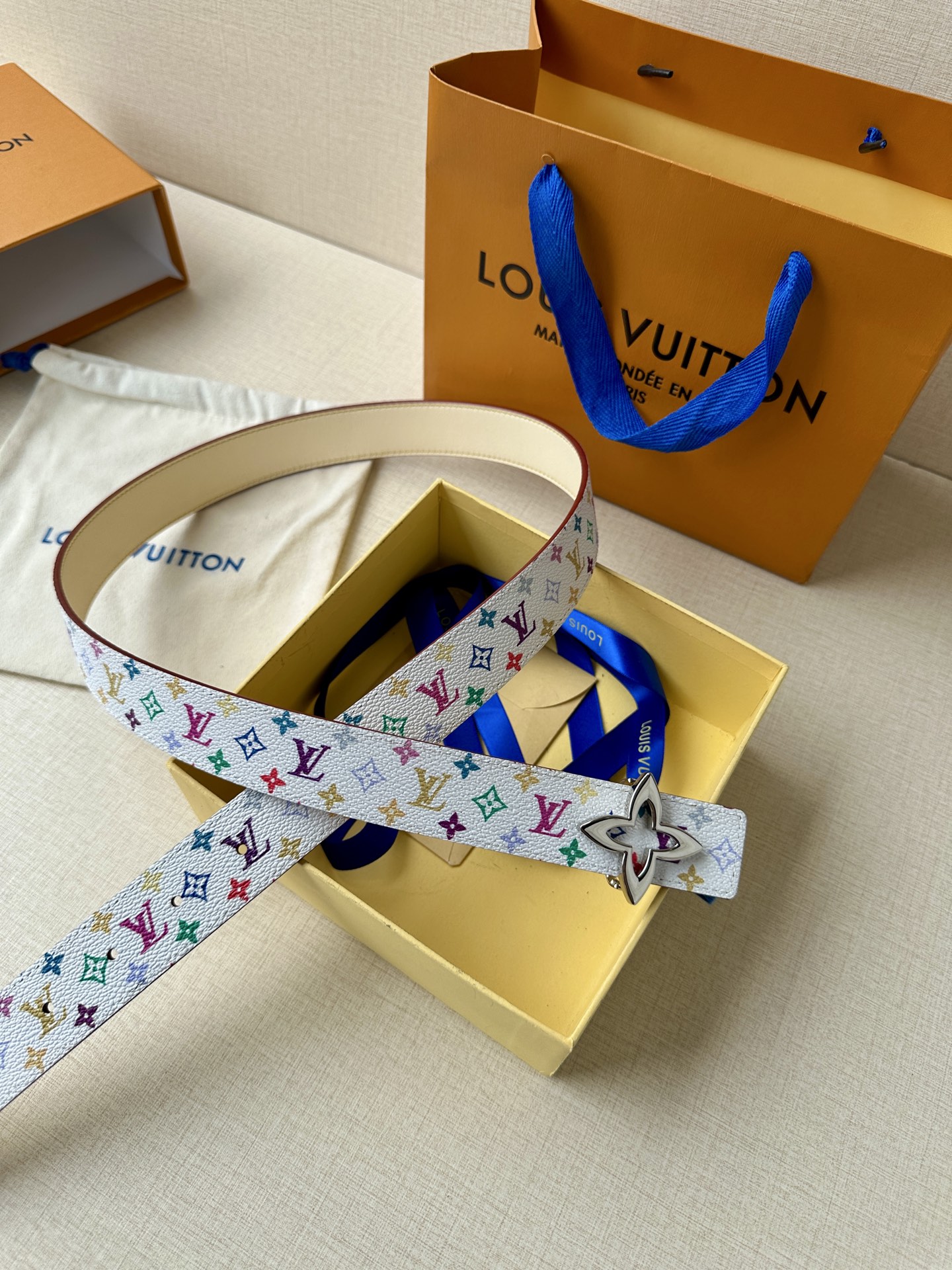 Louis Vuitton Female Leather Belt Top Grain Leather 13514-m-l