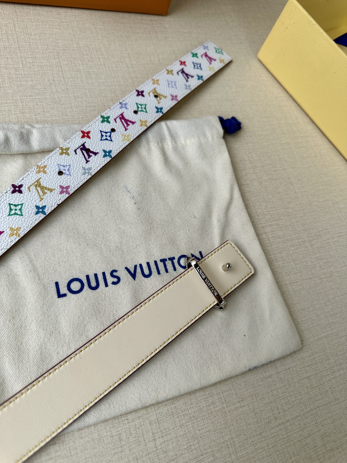Louis Vuitton Female Leather Belt Top Grain Leather 13514-m-l