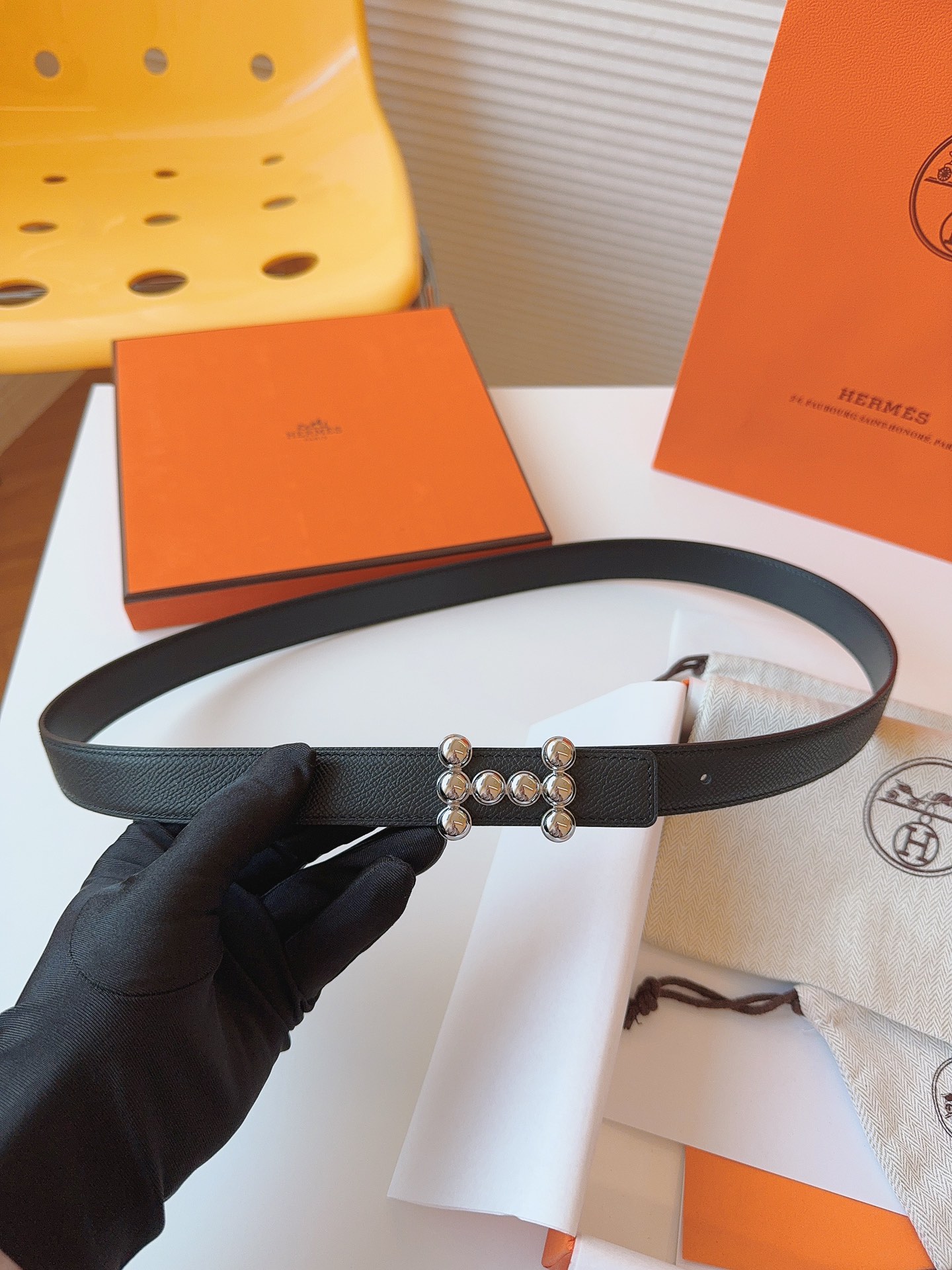 Hermès Female Basic Belt Cow Leather S-m