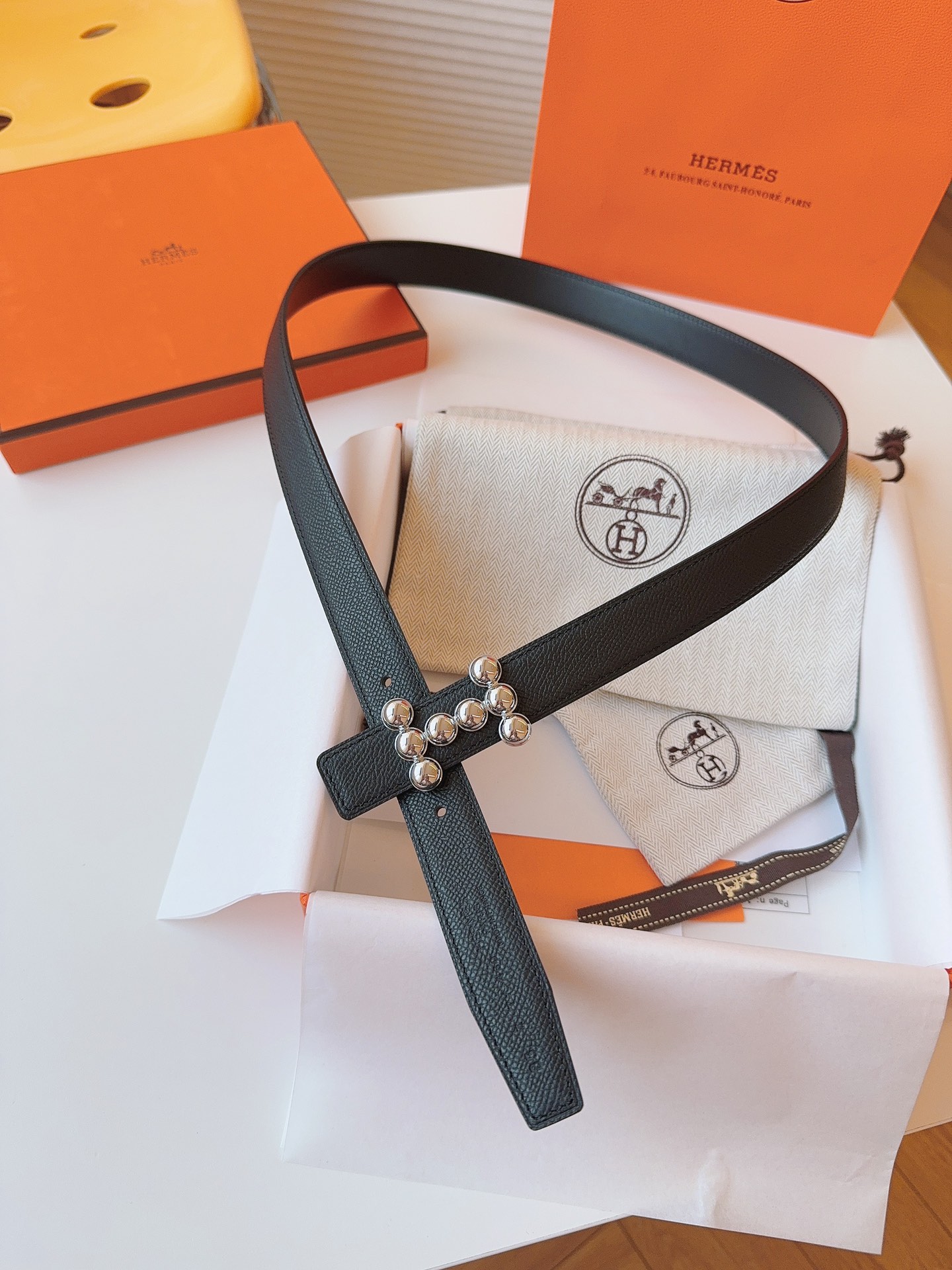 Hermès Female Basic Belt Cow Leather S-m