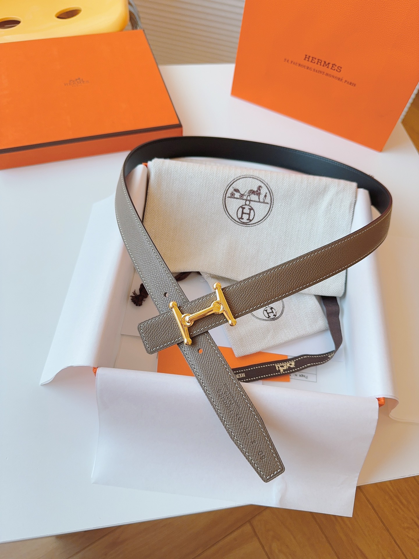 Hermès Female Basic Belt Cow Leather S-m