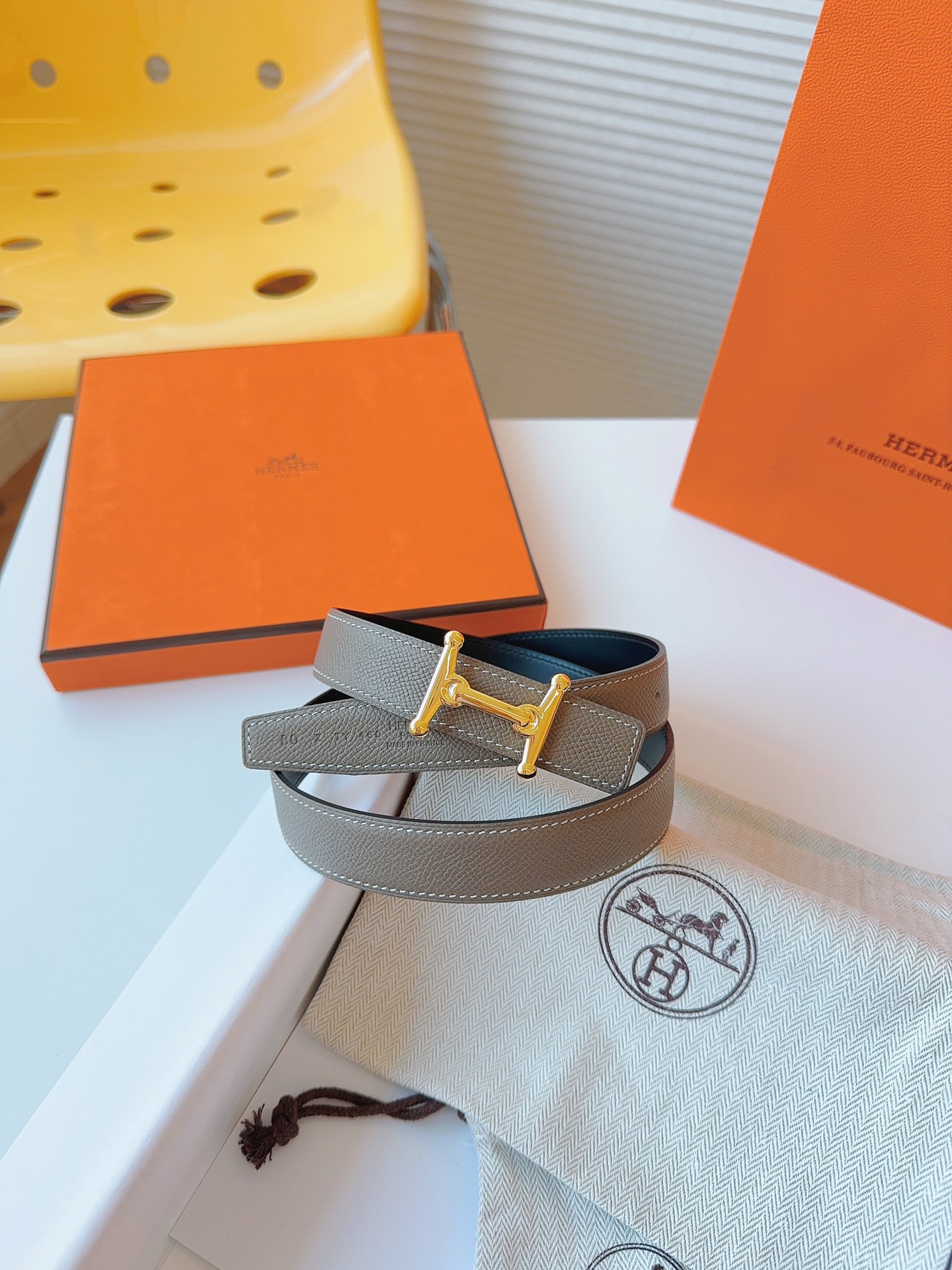 Hermès Female Basic Belt Cow Leather S-m