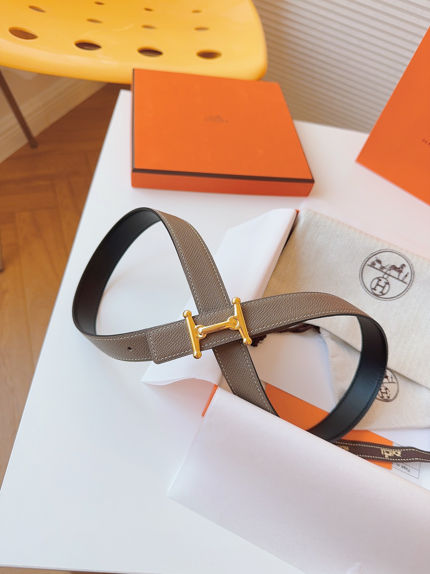 Hermès Female Basic Belt Cow Leather S-m