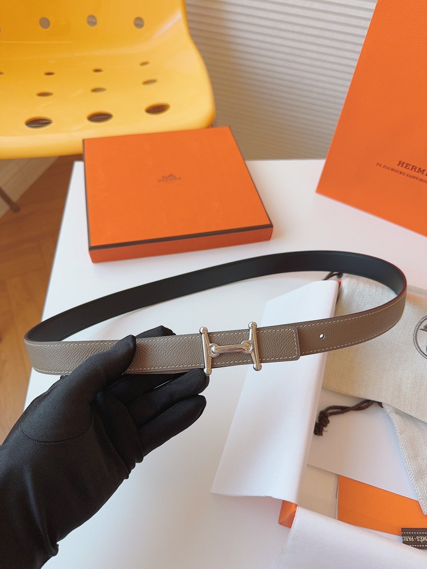 Hermès Female Basic Belt Cow Leather S-m