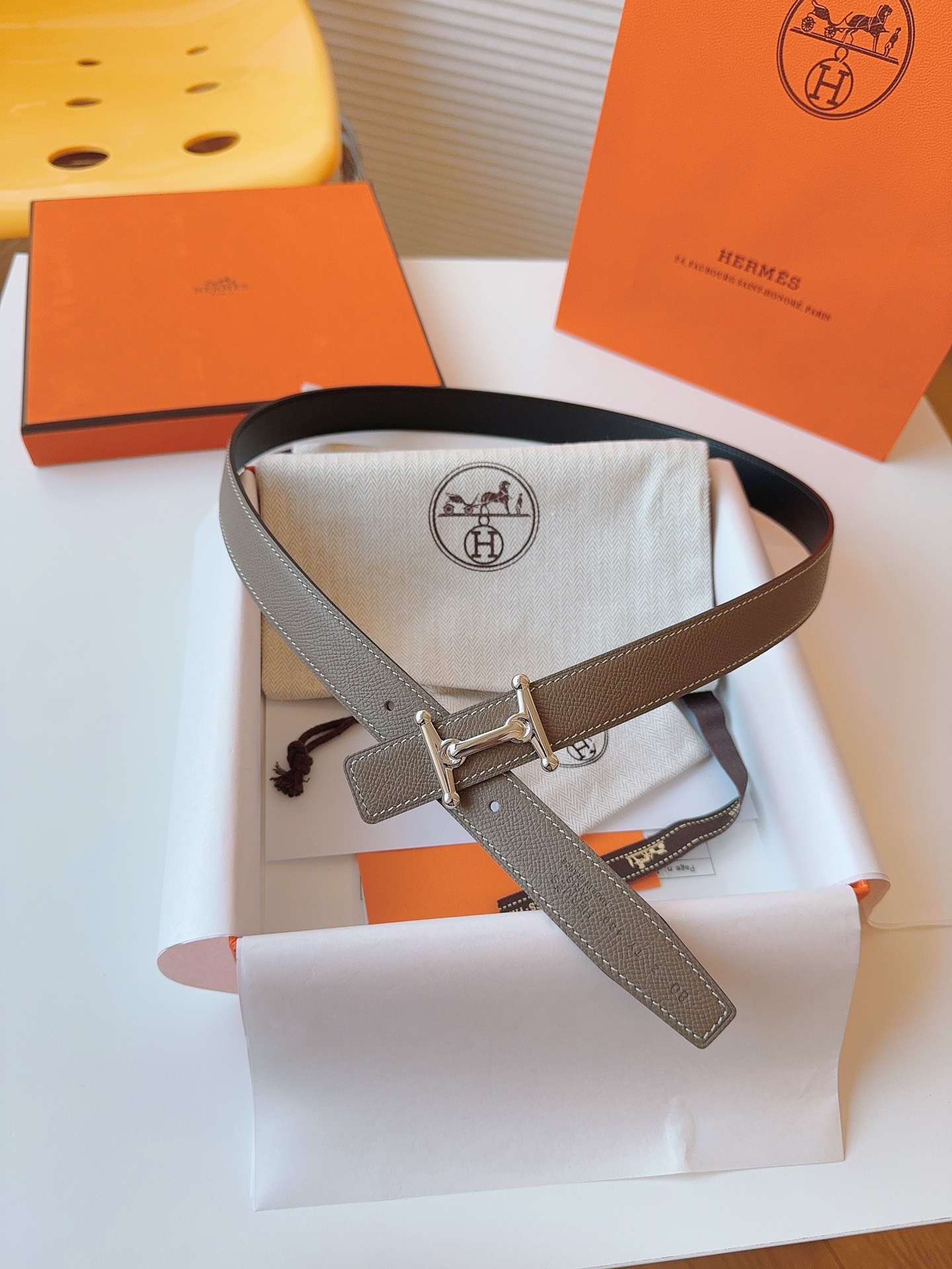 Hermès Female Basic Belt Cow Leather S-m