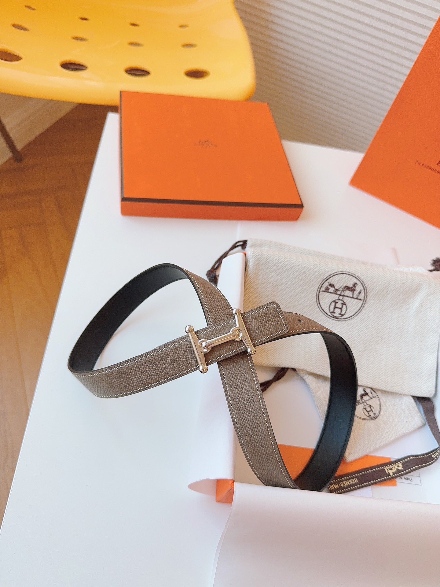 Hermès Female Basic Belt Cow Leather S-m