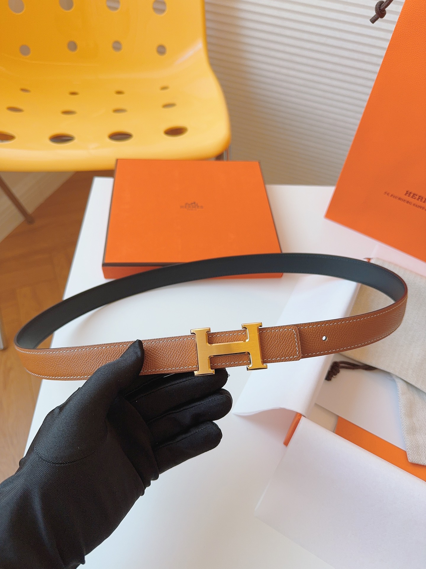 Hermès Female Basic Belt Cow Leather S-m