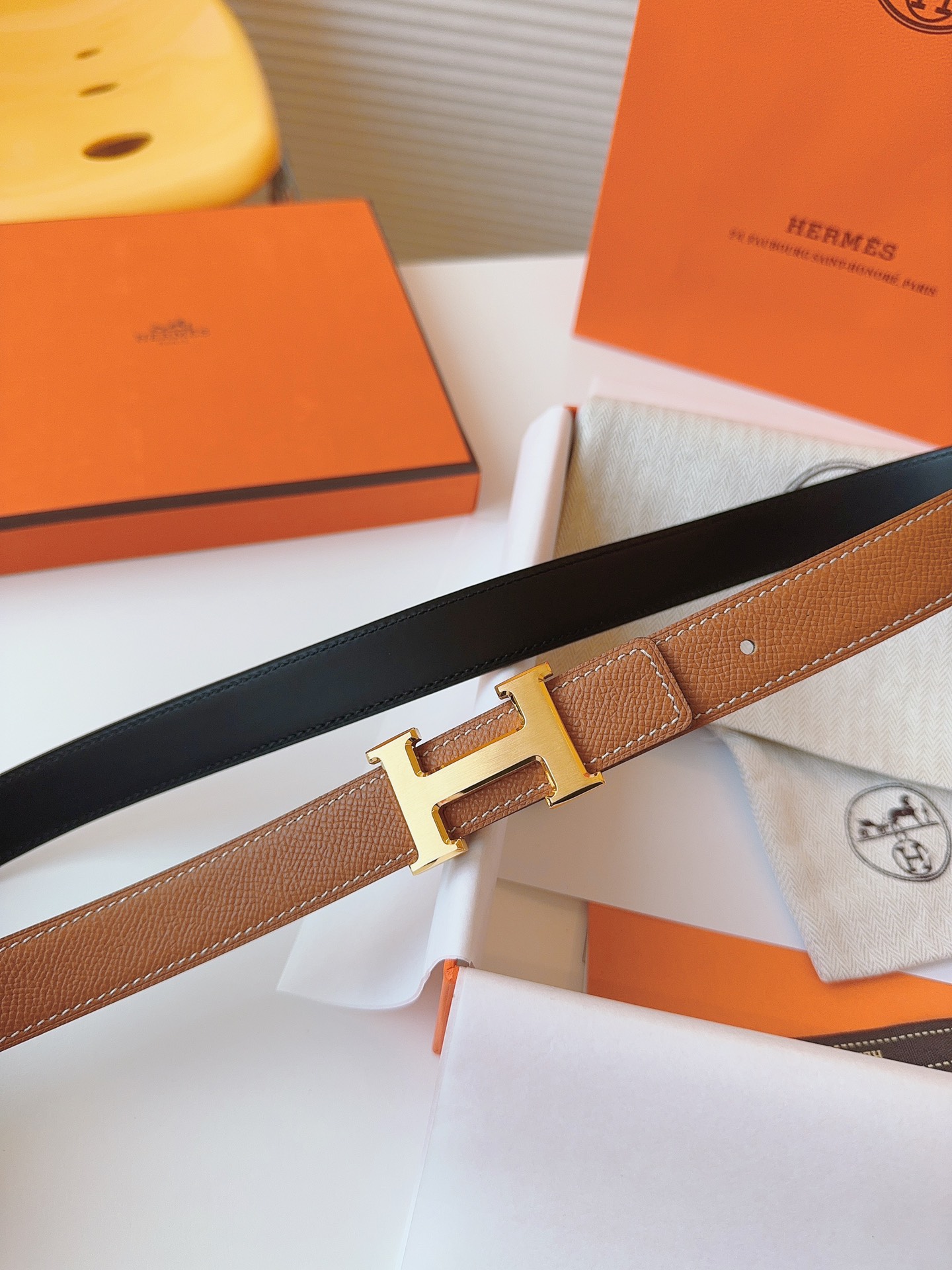 Hermès Female Basic Belt Cow Leather S-m