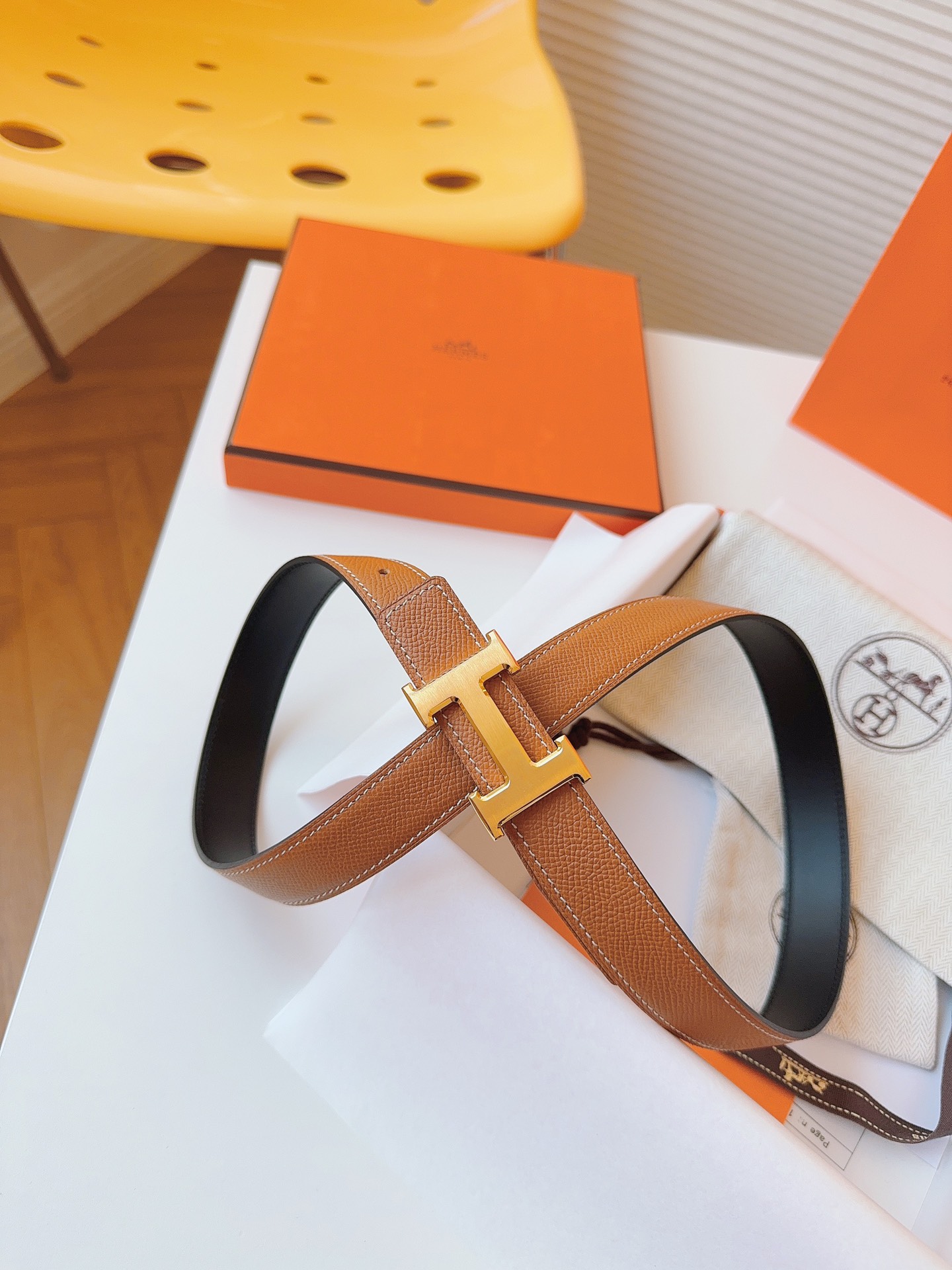 Hermès Female Basic Belt Cow Leather S-m
