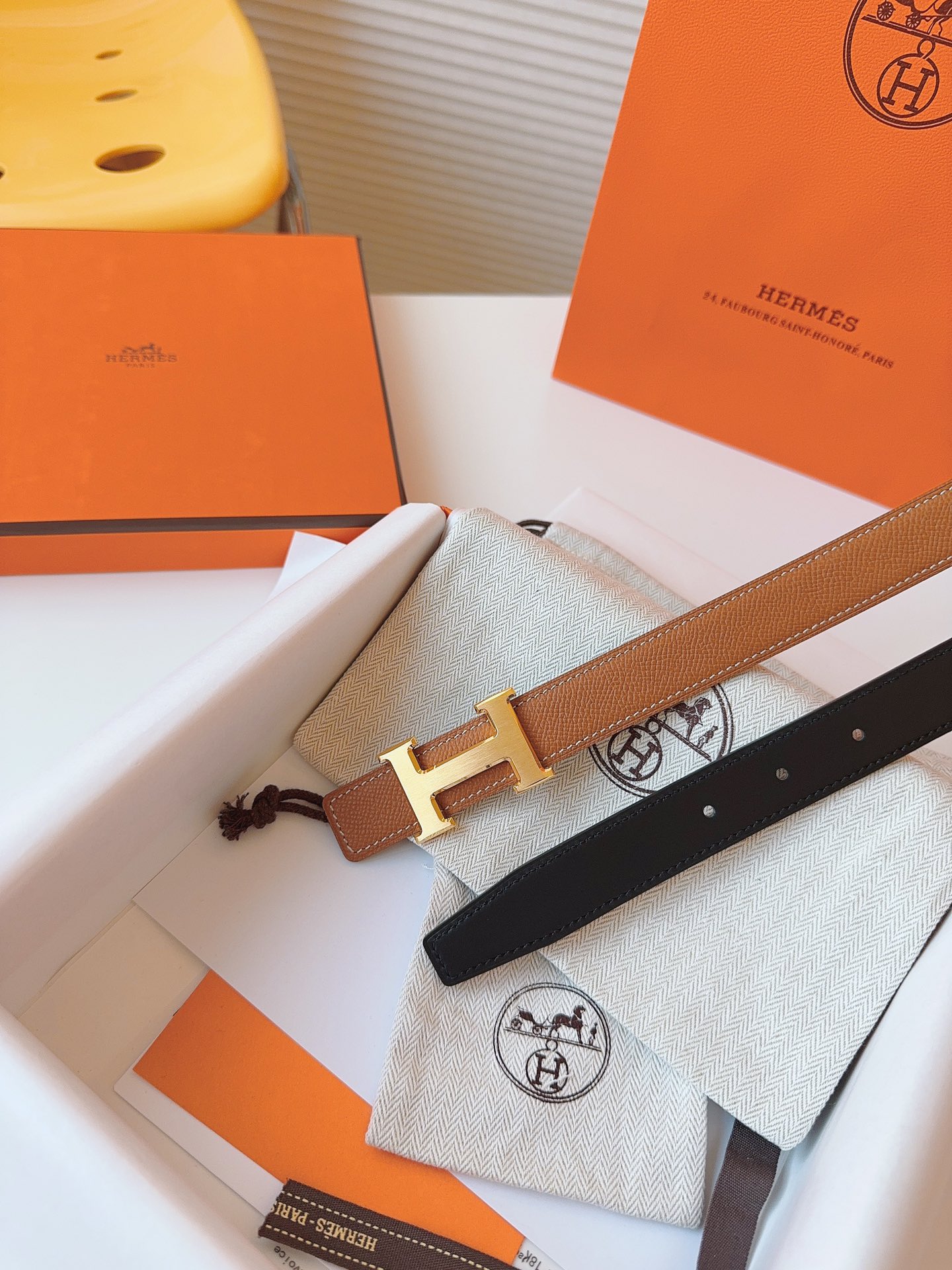 Hermès Female Basic Belt Cow Leather S-m