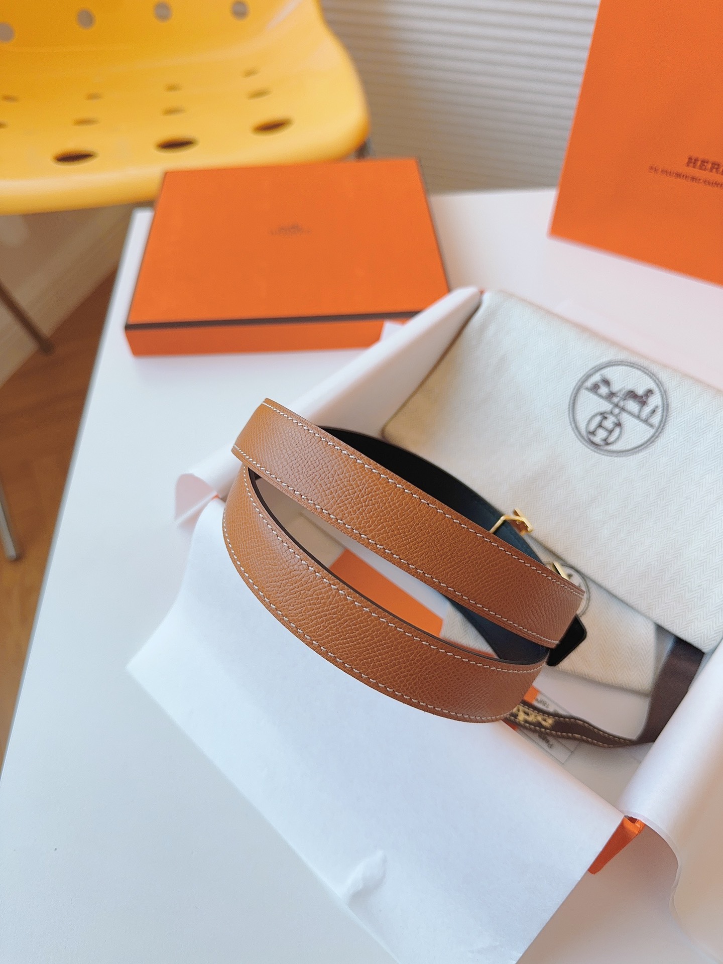 Hermès Female Basic Belt Cow Leather S-m