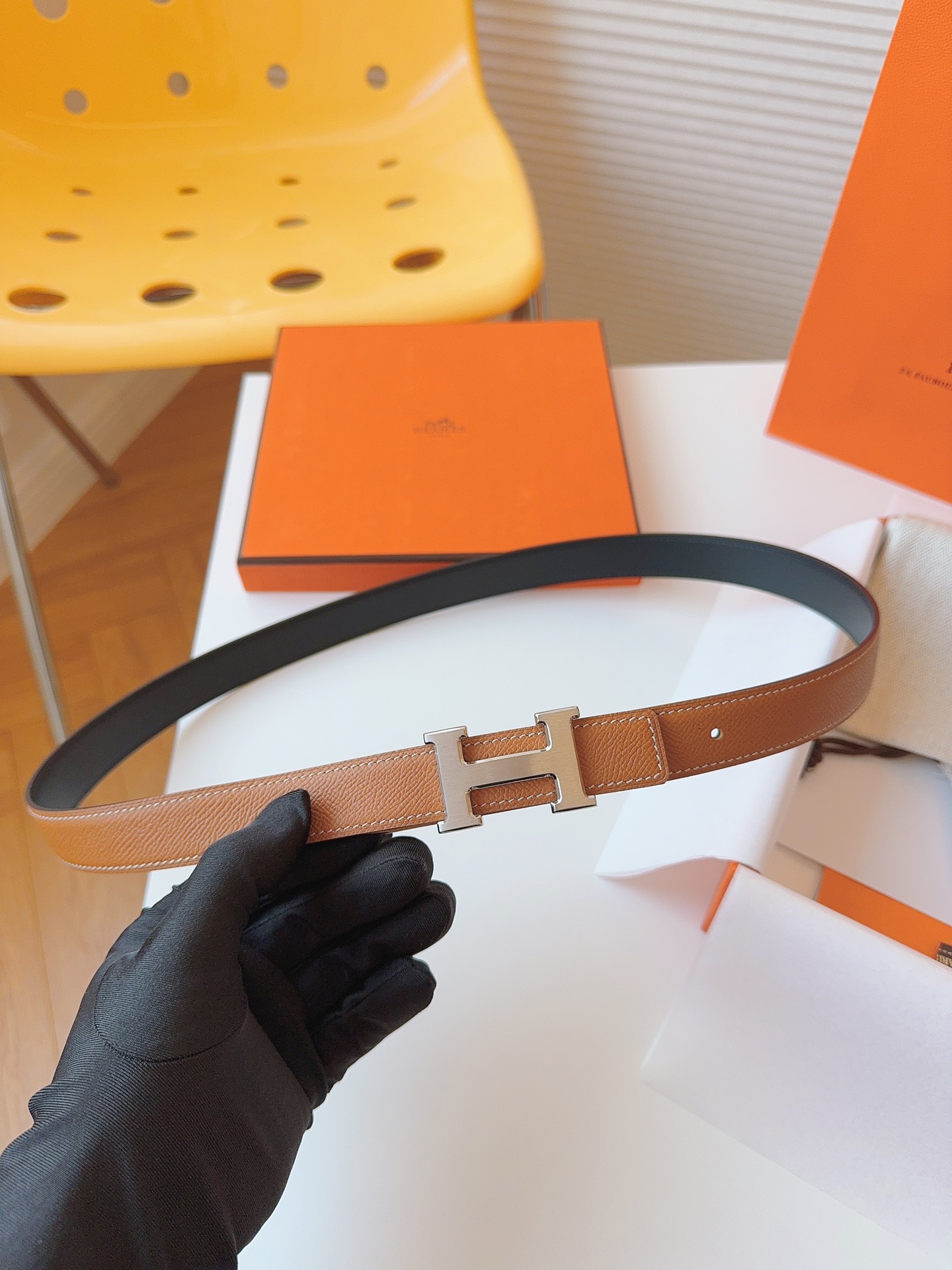 Hermès Female Basic Belt Cow Leather S-m