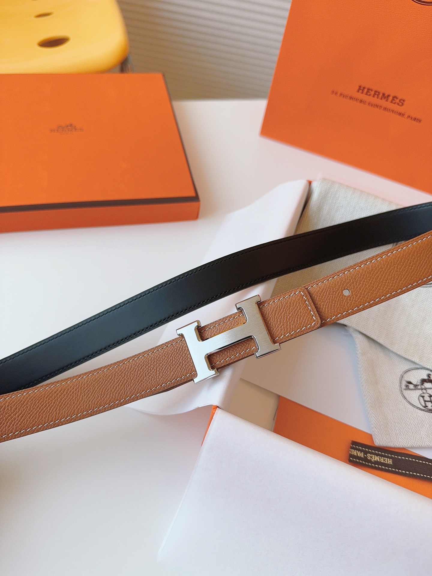 Hermès Female Basic Belt Cow Leather S-m