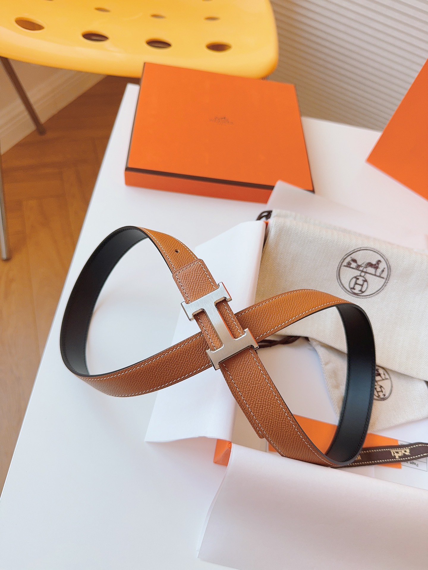 Hermès Female Basic Belt Cow Leather S-m