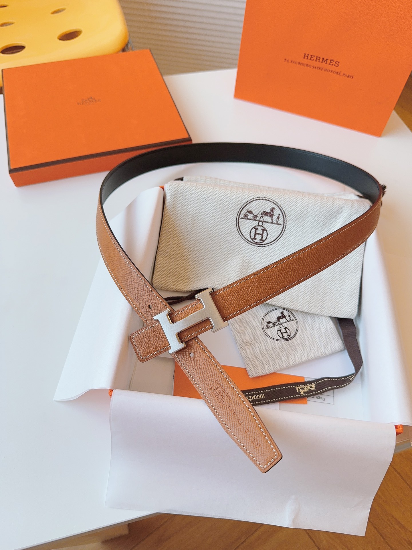 Hermès Female Basic Belt Cow Leather S-m