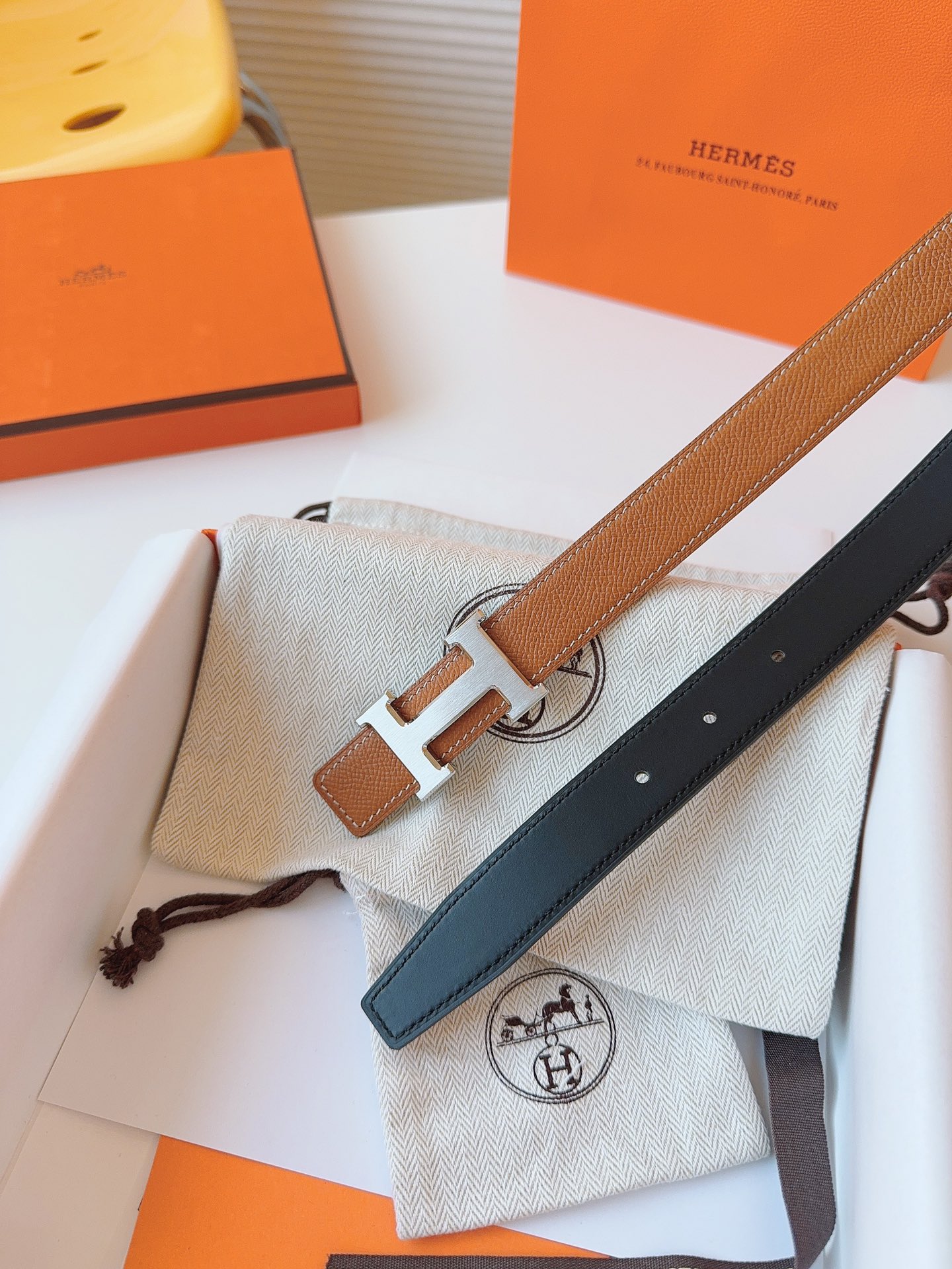 Hermès Female Basic Belt Cow Leather S-m
