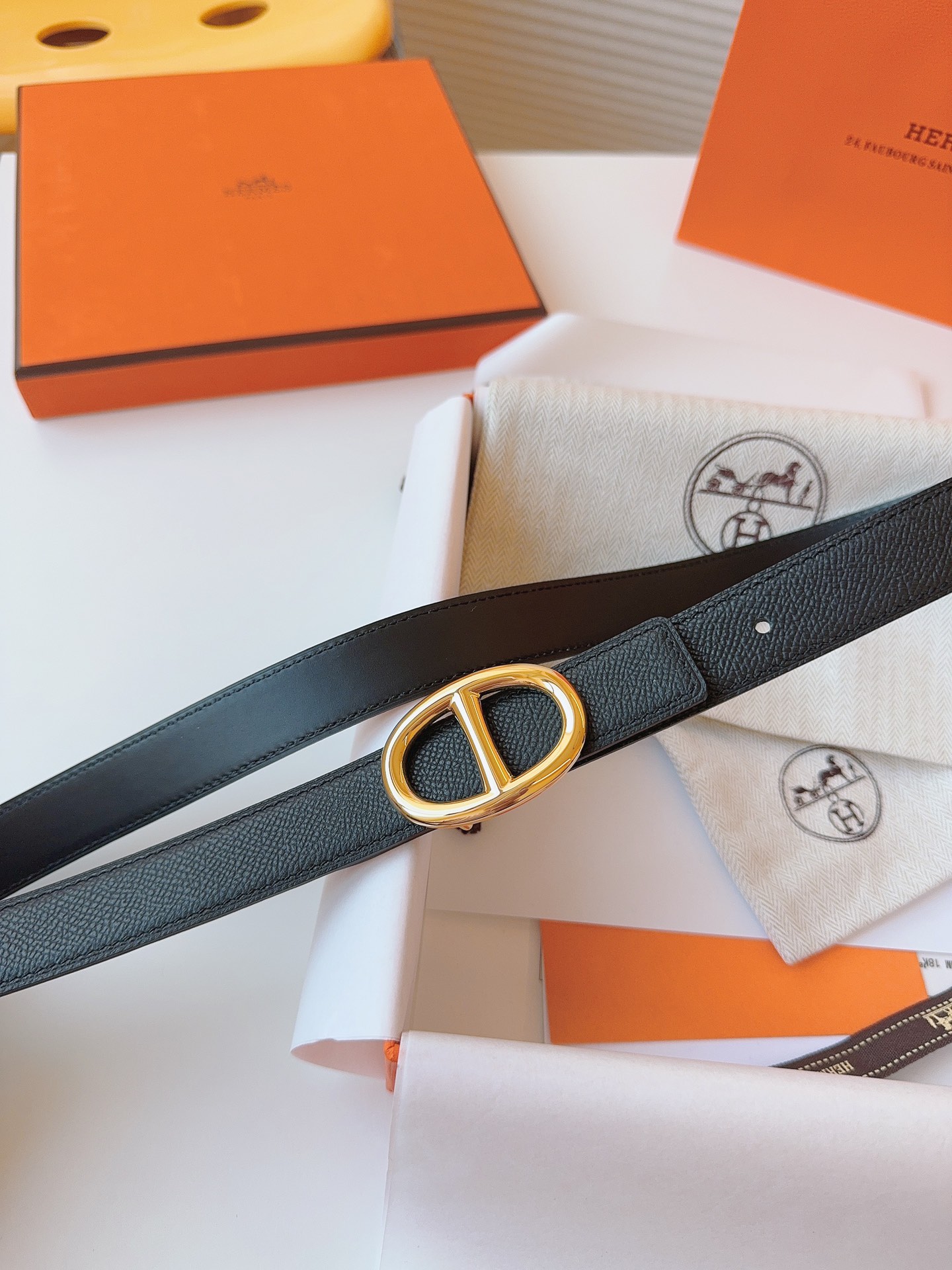Hermès Female Basic Belt Cow Leather S-m