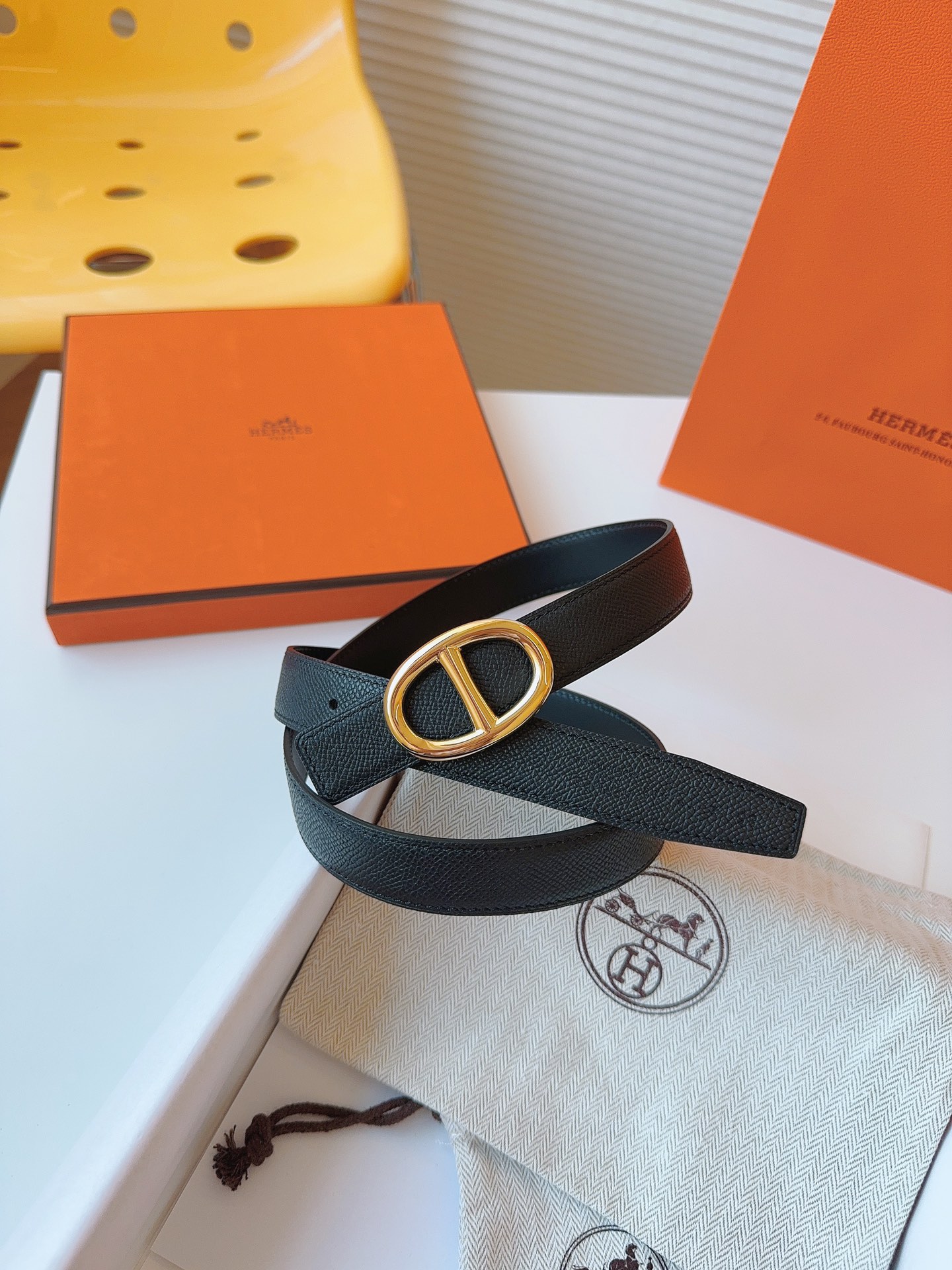Hermès Female Basic Belt Cow Leather S-m