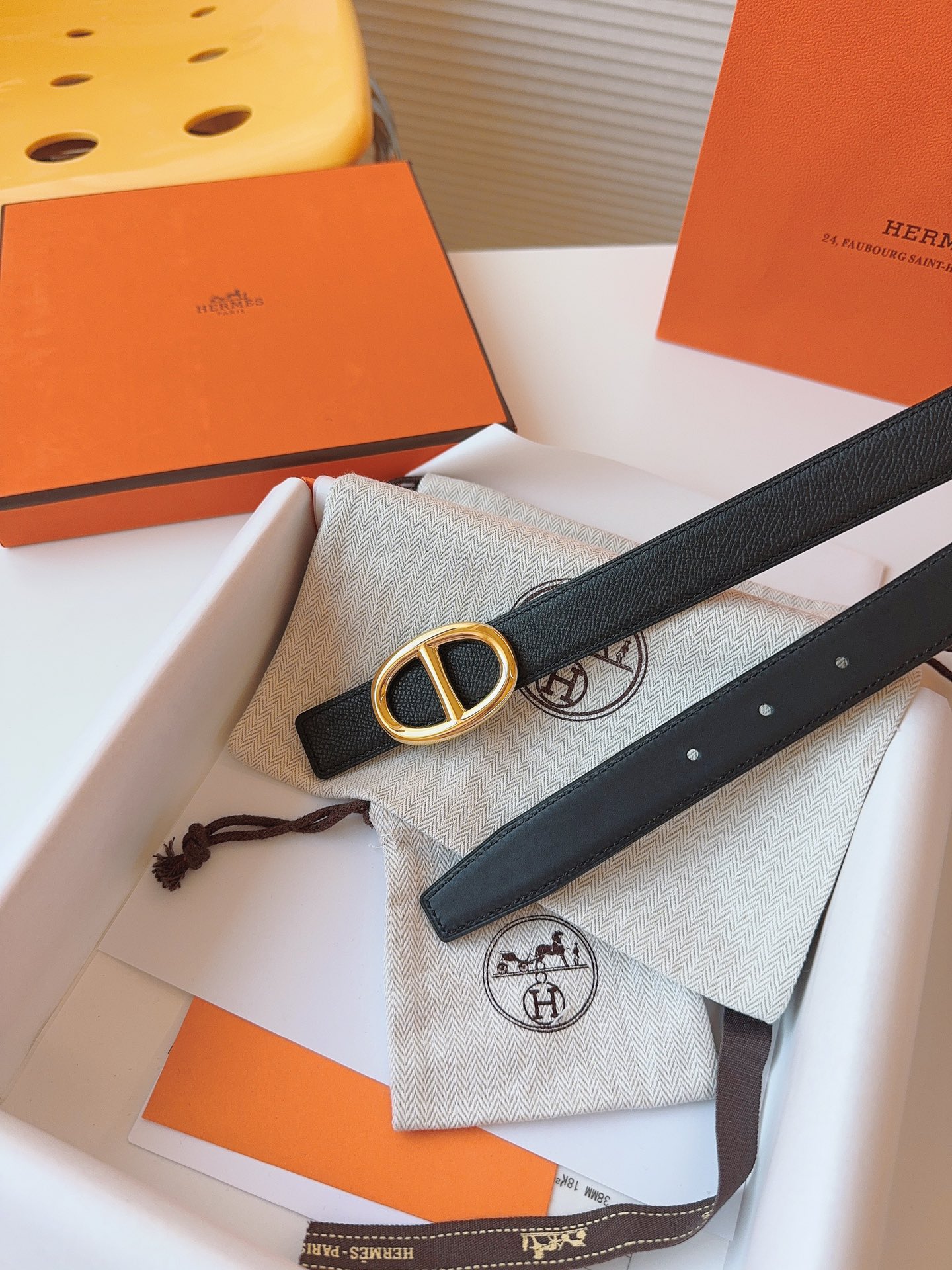 Hermès Female Basic Belt Cow Leather S-m