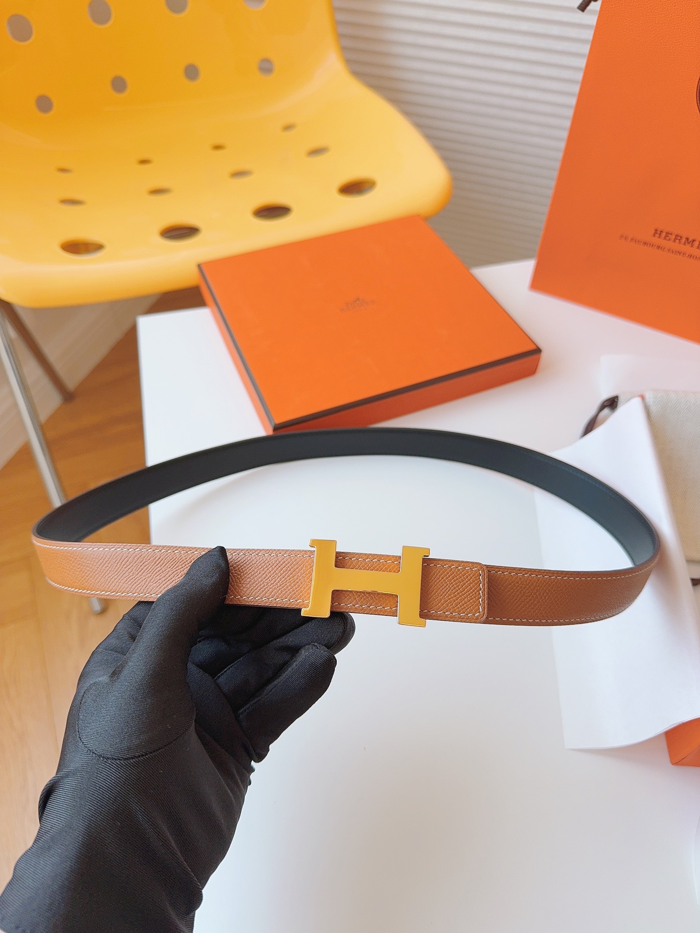 Hermès Female Basic Belt Cow Leather S-m