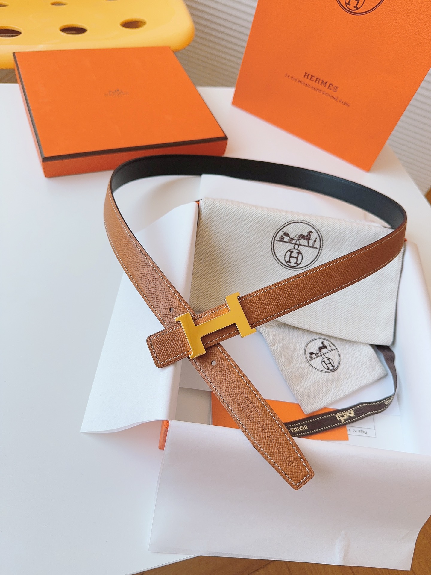 Hermès Female Basic Belt Cow Leather S-m