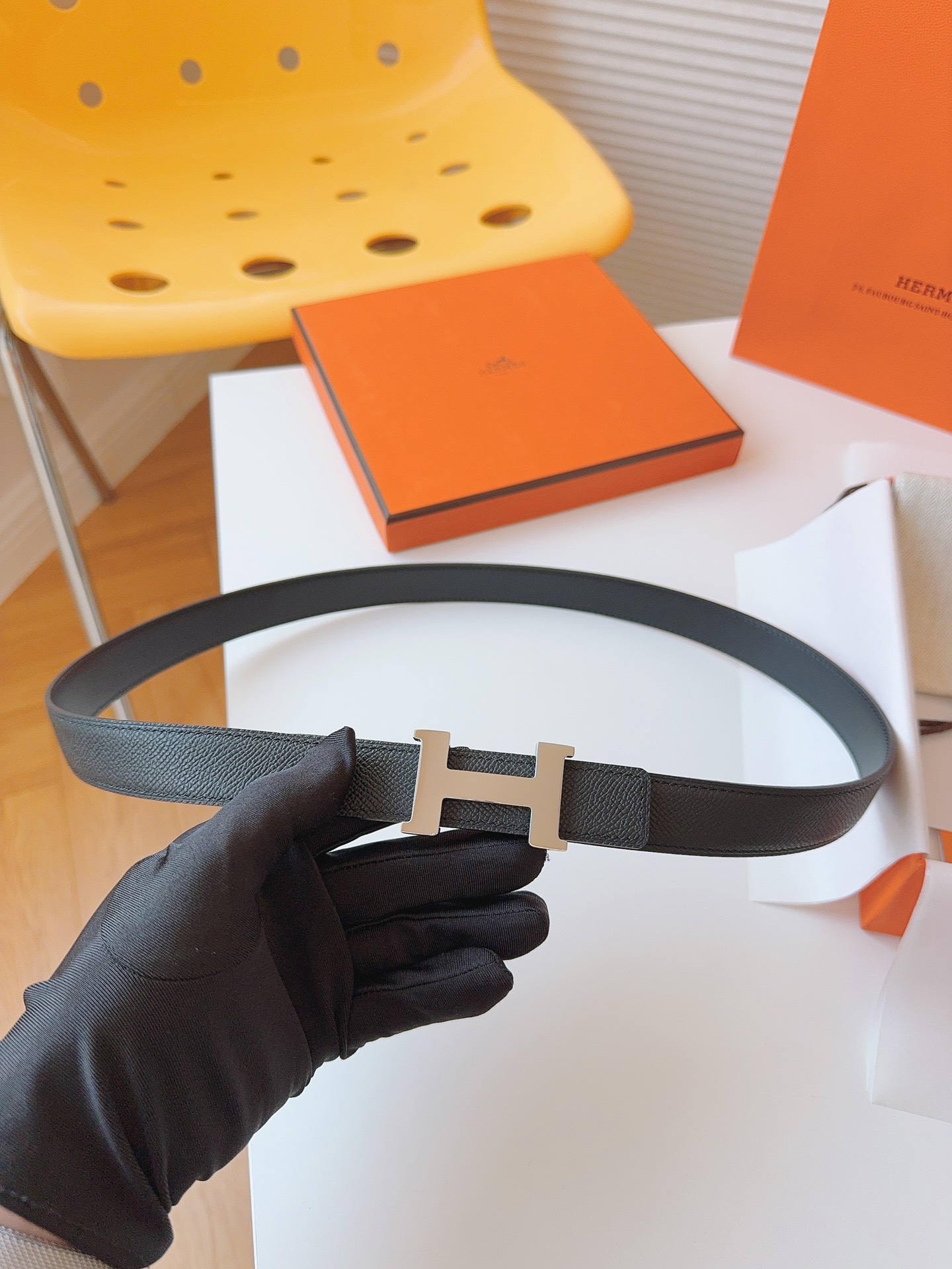 Hermès Female Basic Belt Cow Leather S-m