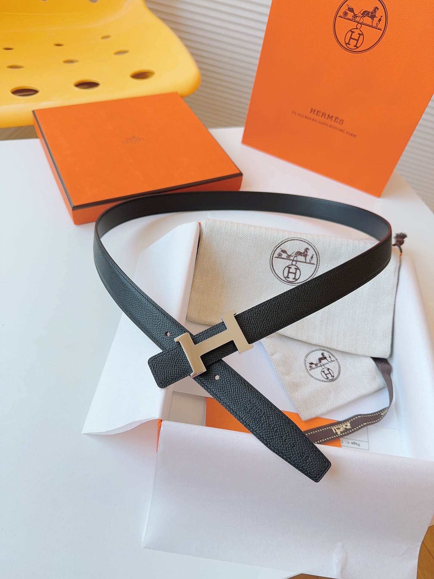 Hermès Female Basic Belt Cow Leather S-m