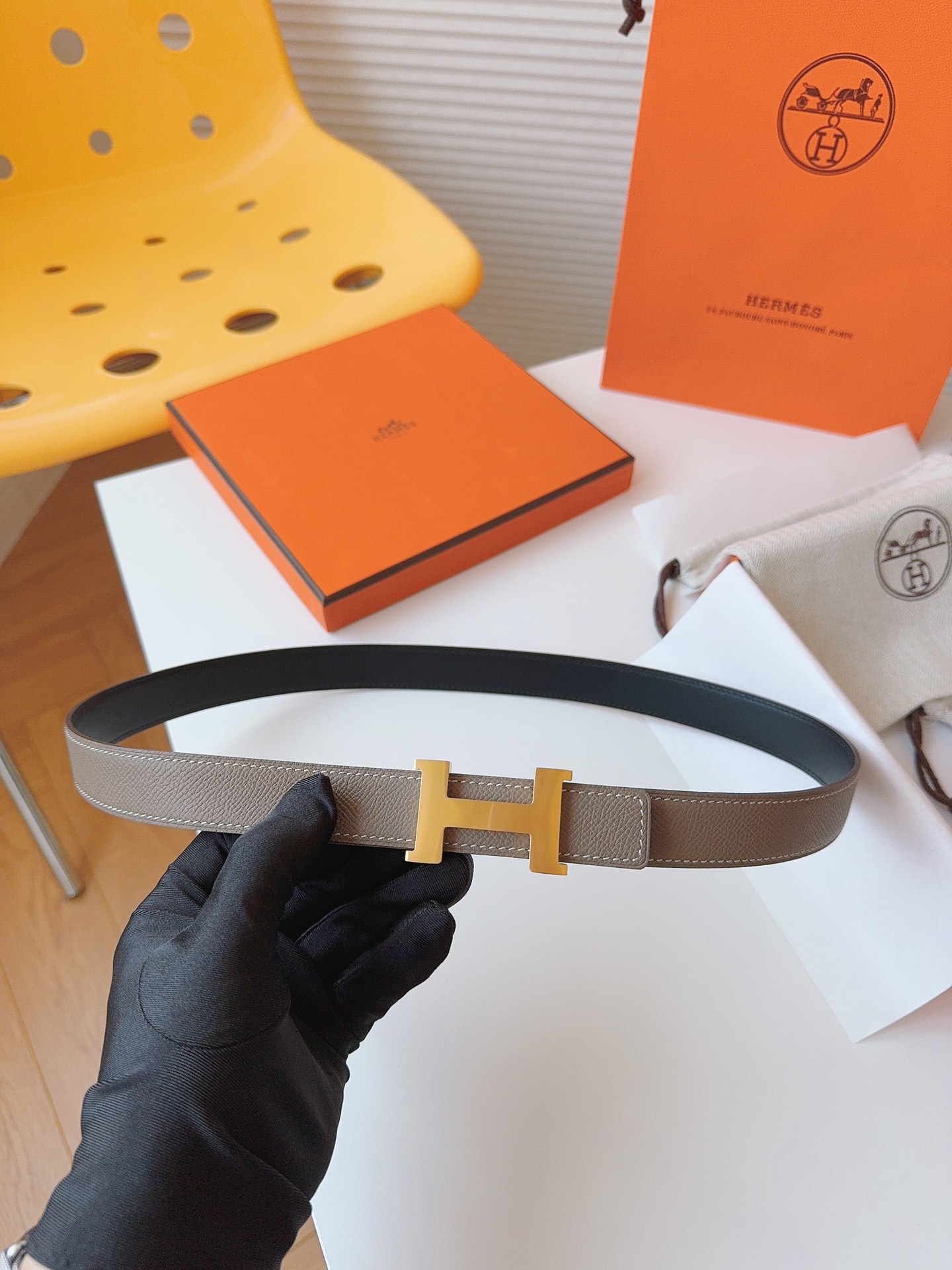 Hermès Female Basic Belt Cow Leather S-m