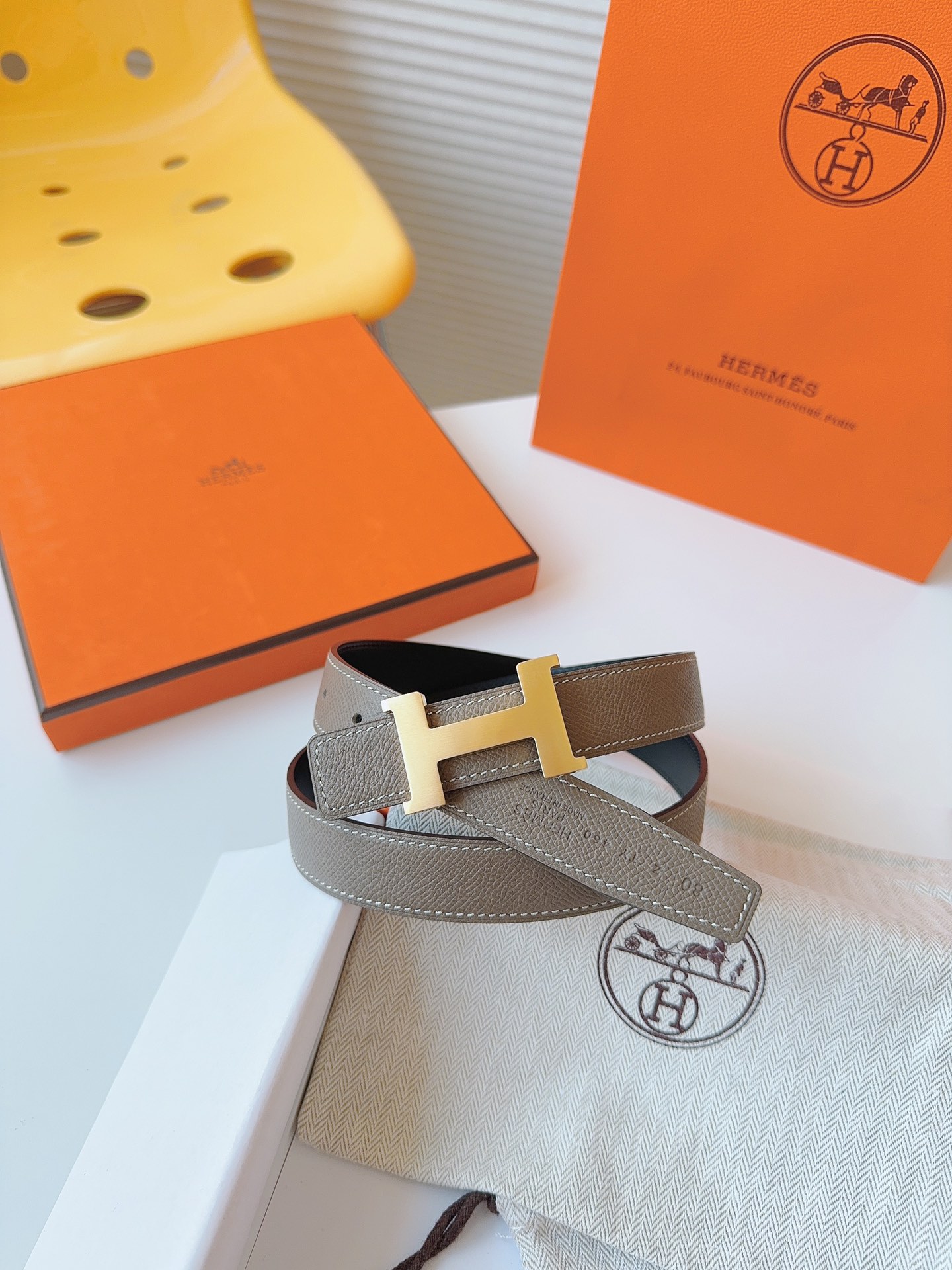 Hermès Female Basic Belt Cow Leather S-m