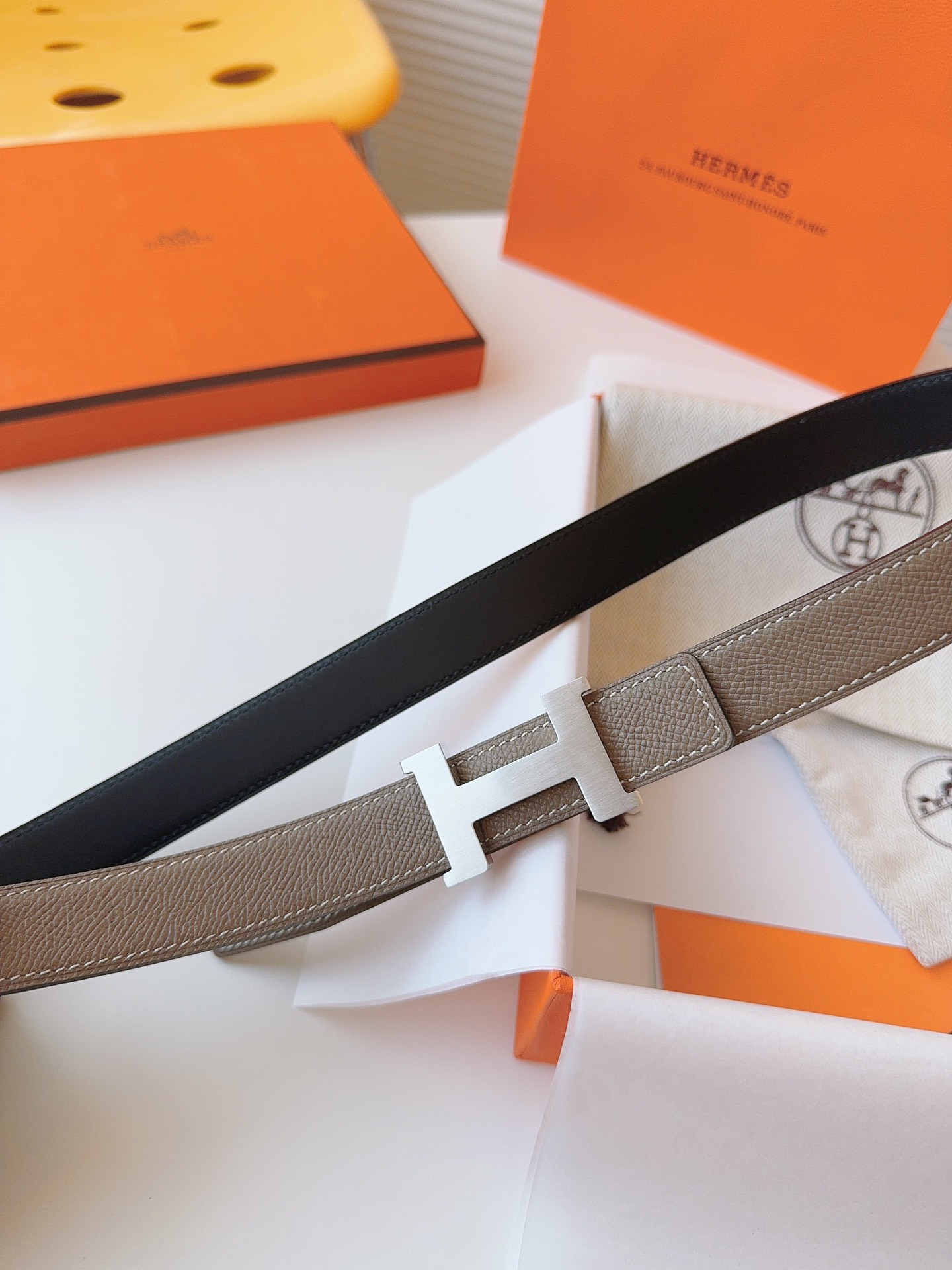 Hermès Female Basic Belt Cow Leather S-m