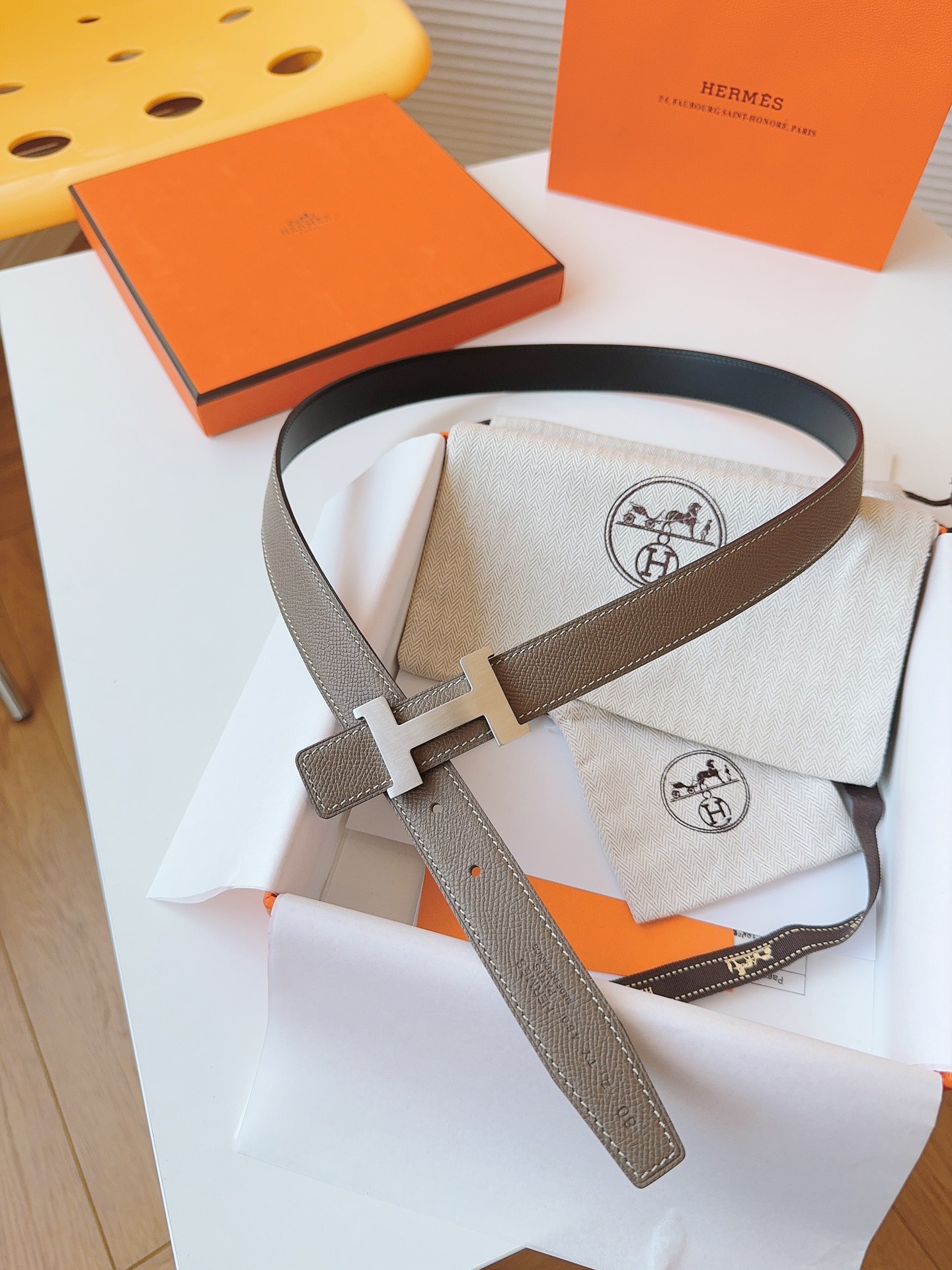 Hermès Female Basic Belt Cow Leather S-m