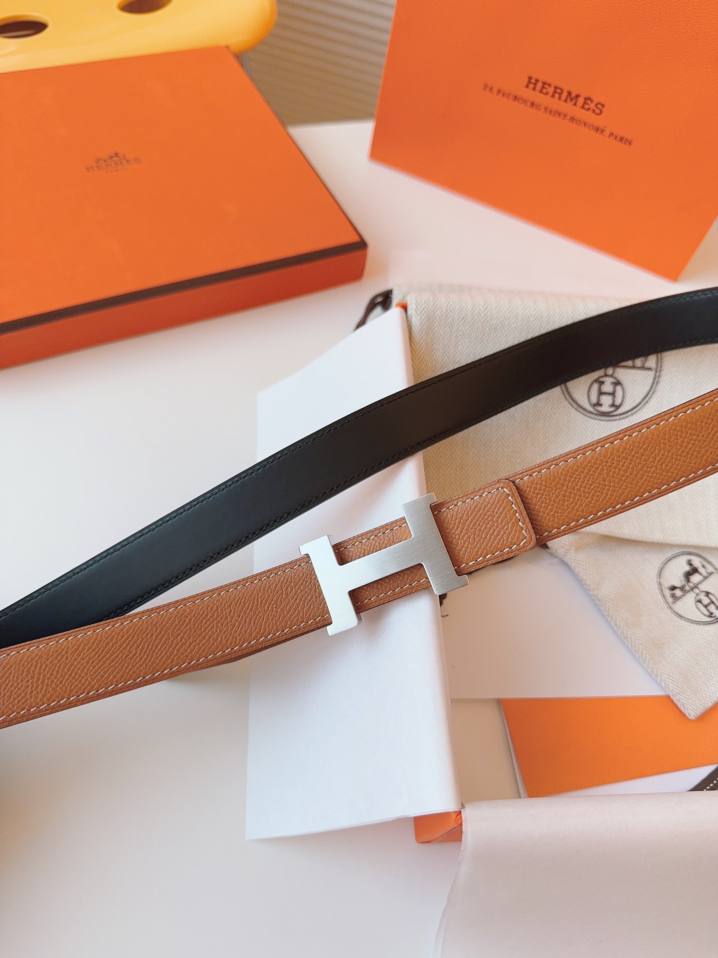 Hermès Female Basic Belt Cow Leather S-m