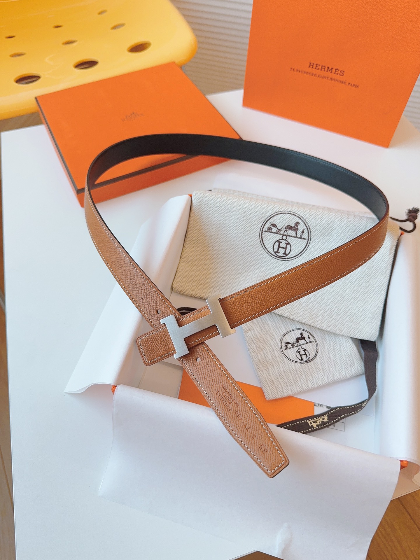 Hermès Female Basic Belt Cow Leather S-m
