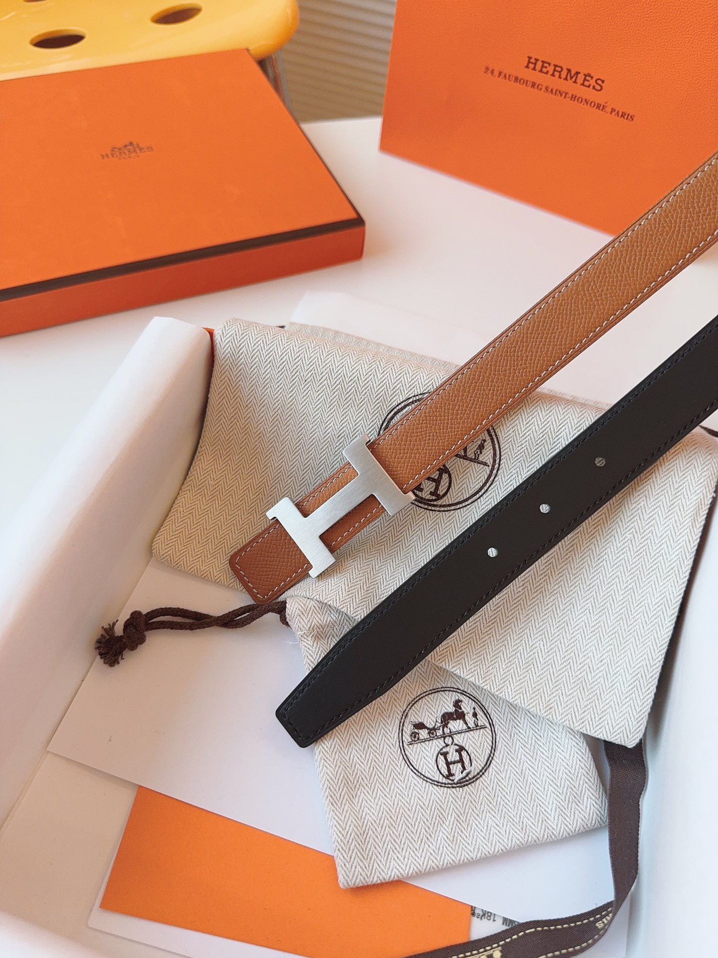 Hermès Female Basic Belt Cow Leather S-m
