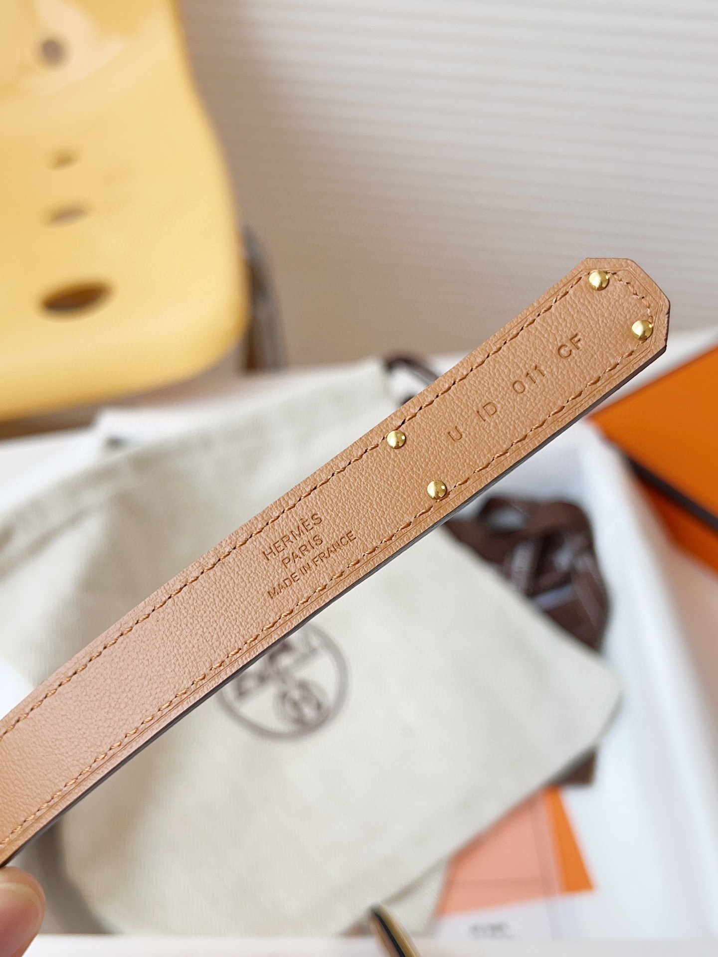 Hermès Female Leather Belt Cow Leather 18mm-s-m-l