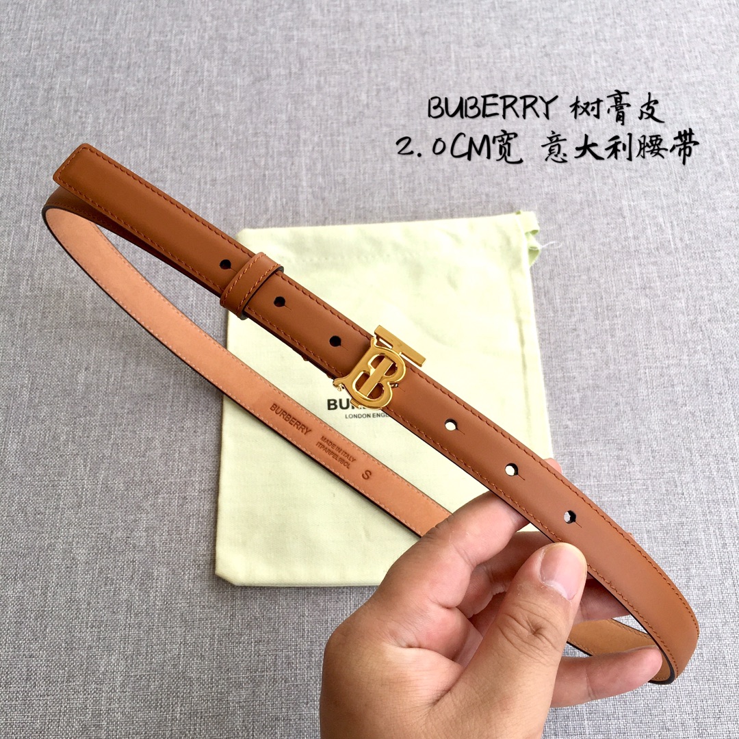 Female Basic Belt Top Grain Leather 20mm