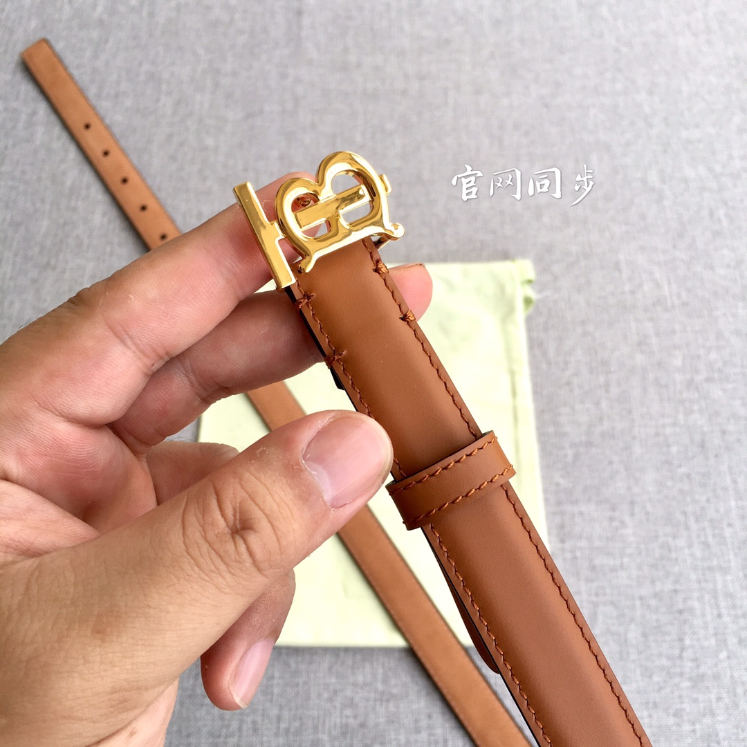 Female Basic Belt Top Grain Leather 20mm