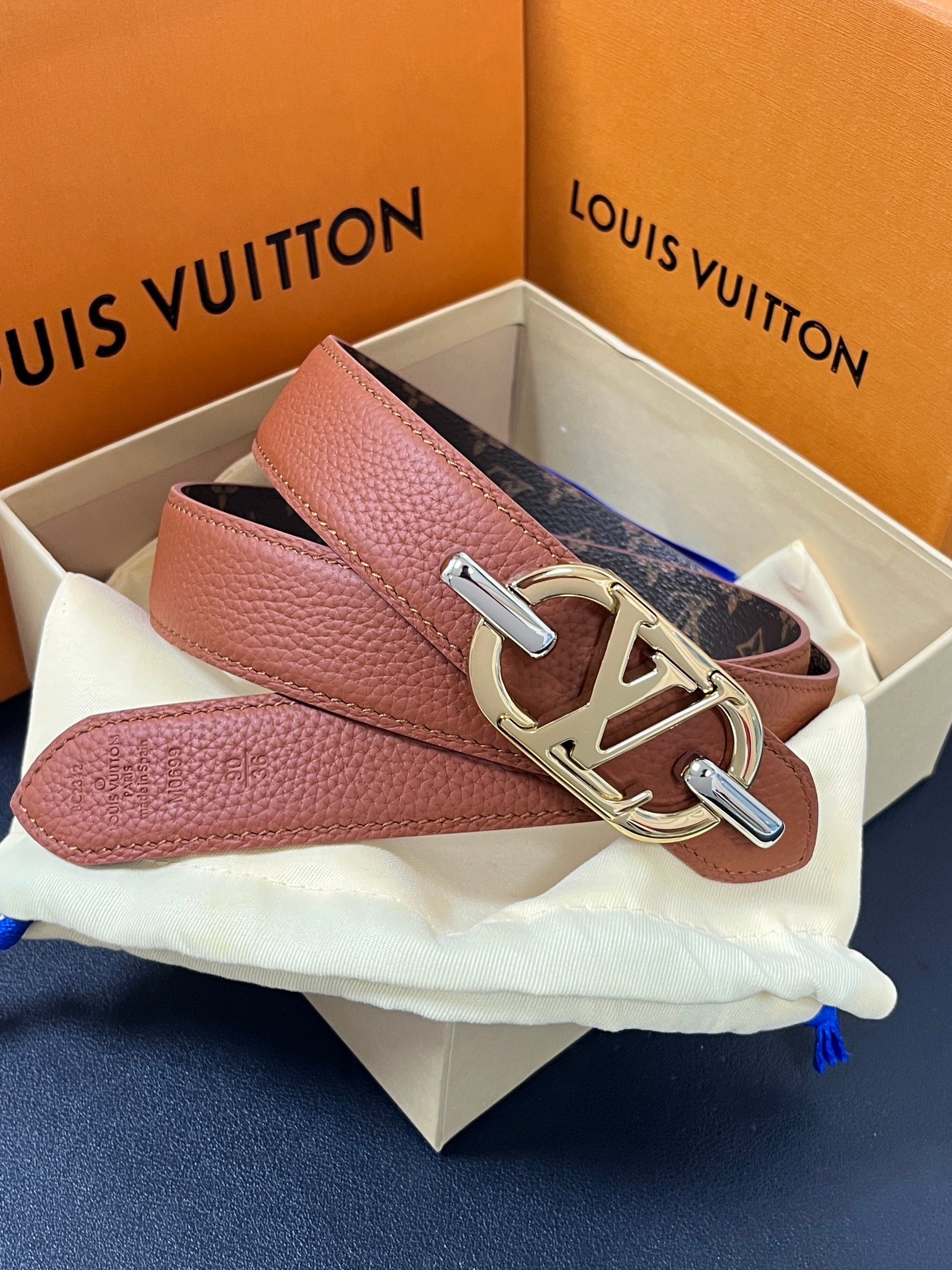 Louis Vuitton Female Basic Belt Cow Leather M