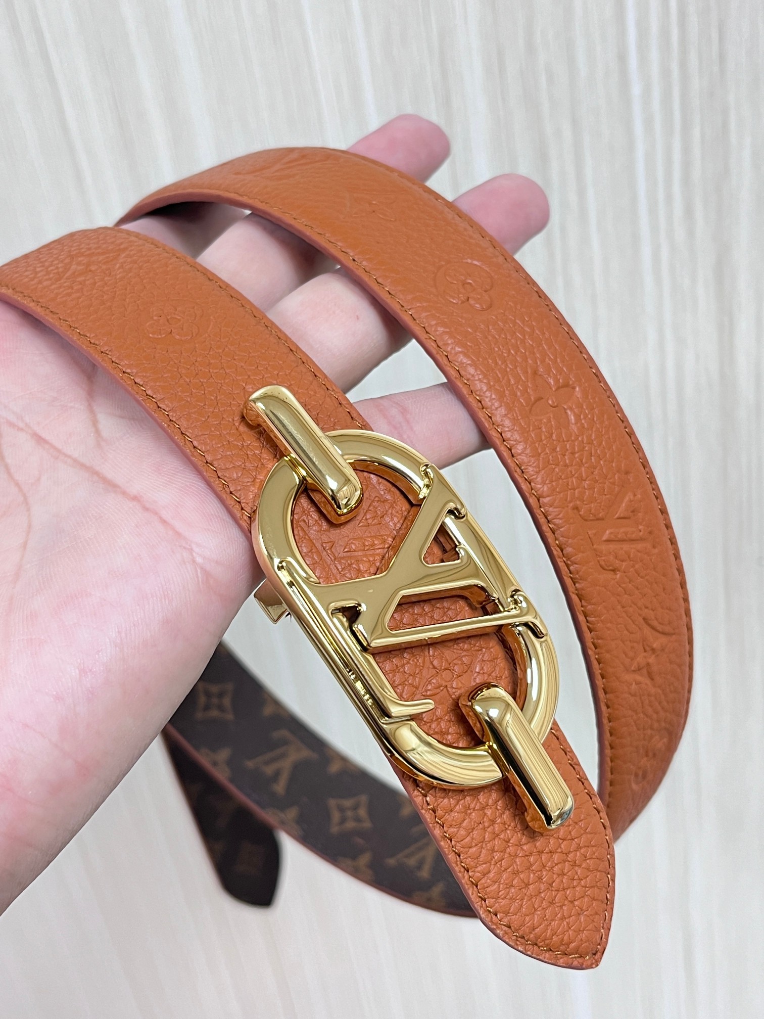 Louis Vuitton Female Basic Belt Cow Leather M