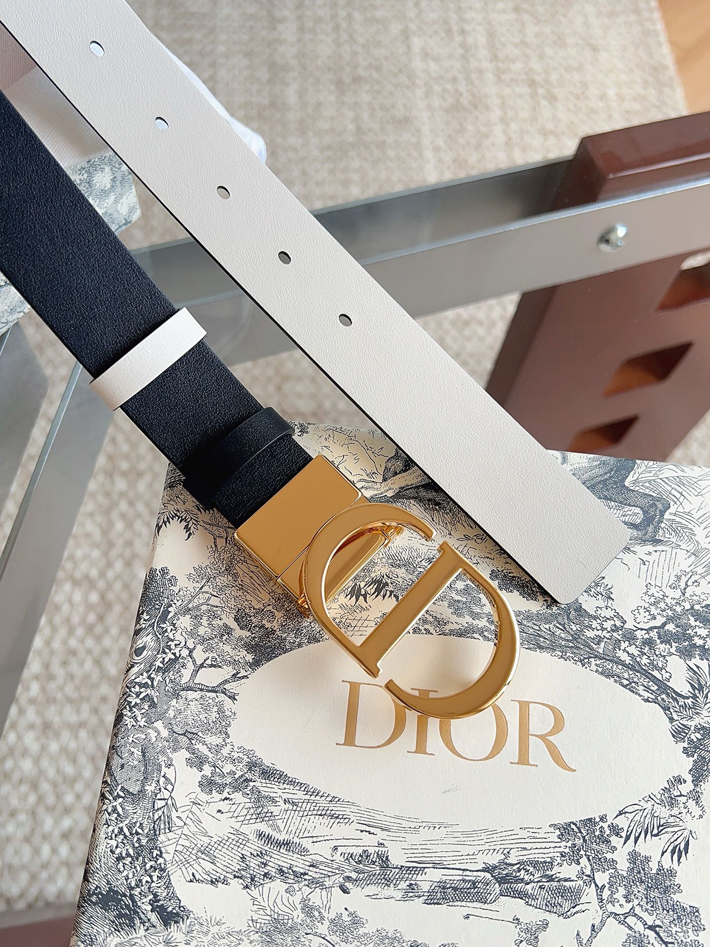 Dior Female Basic Belt Cow Leather Black M