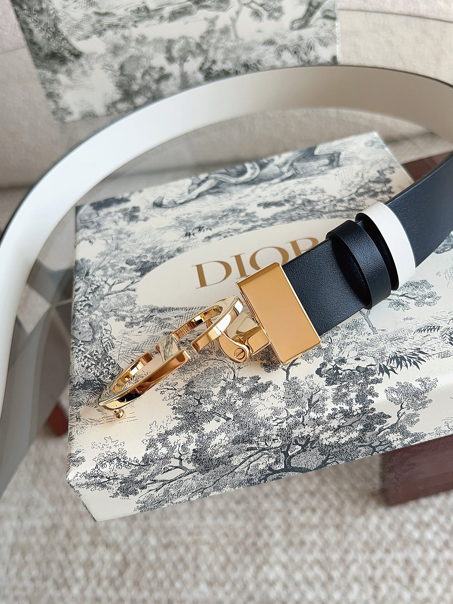 Dior Female Basic Belt Cow Leather Black M