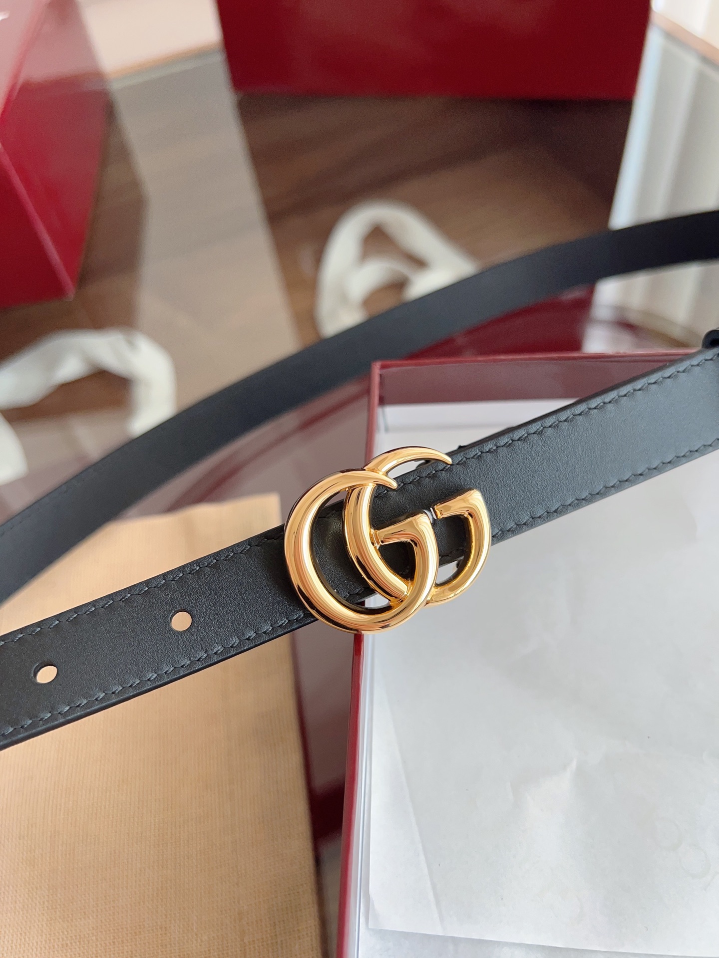 Gucci Female Basic Belt Cow Leather M-l