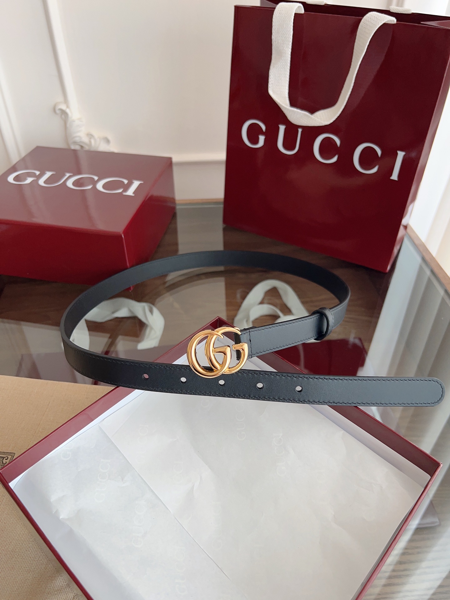 Gucci Female Basic Belt Cow Leather M-l