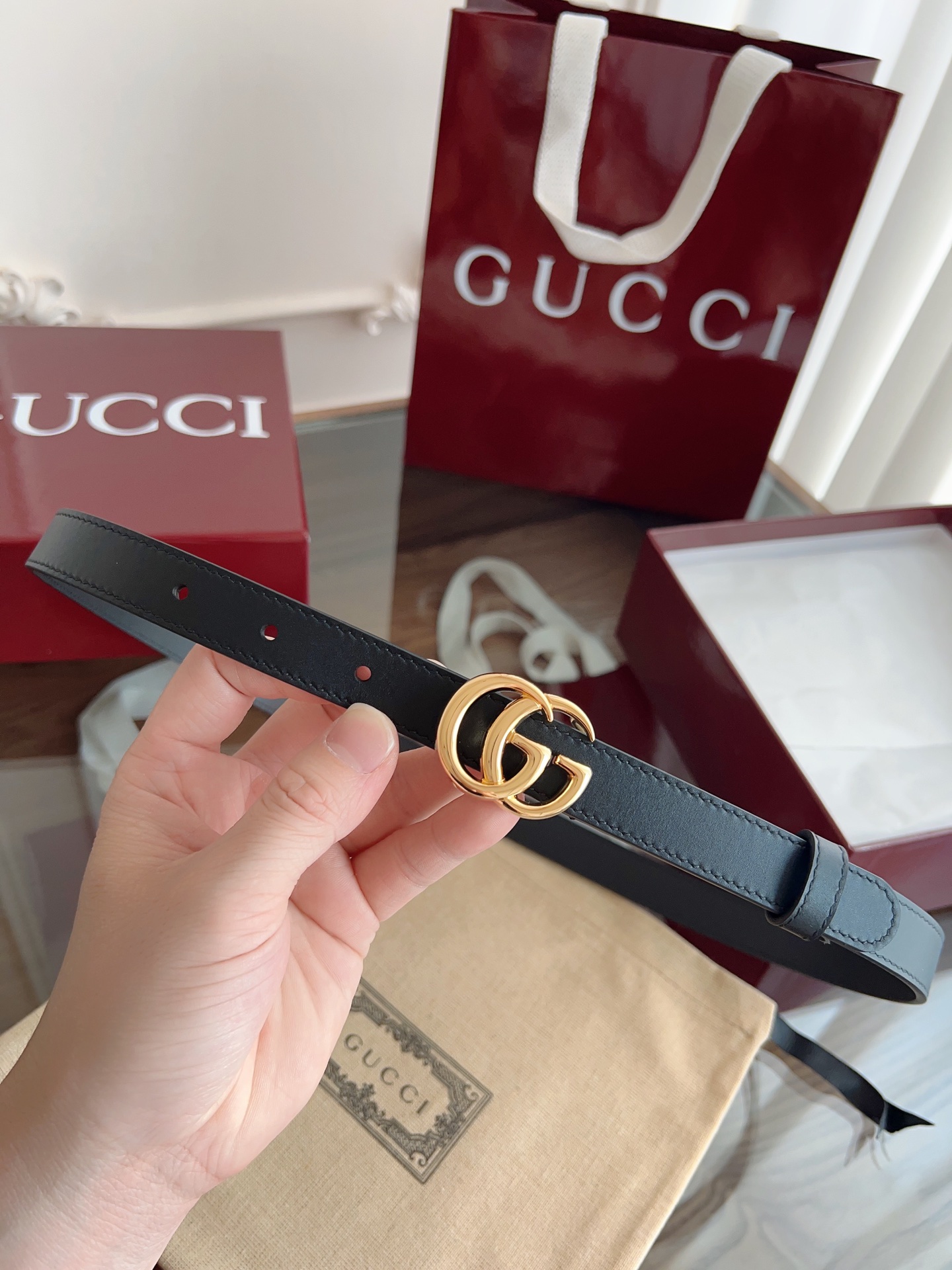 Gucci Female Basic Belt Cow Leather M-l