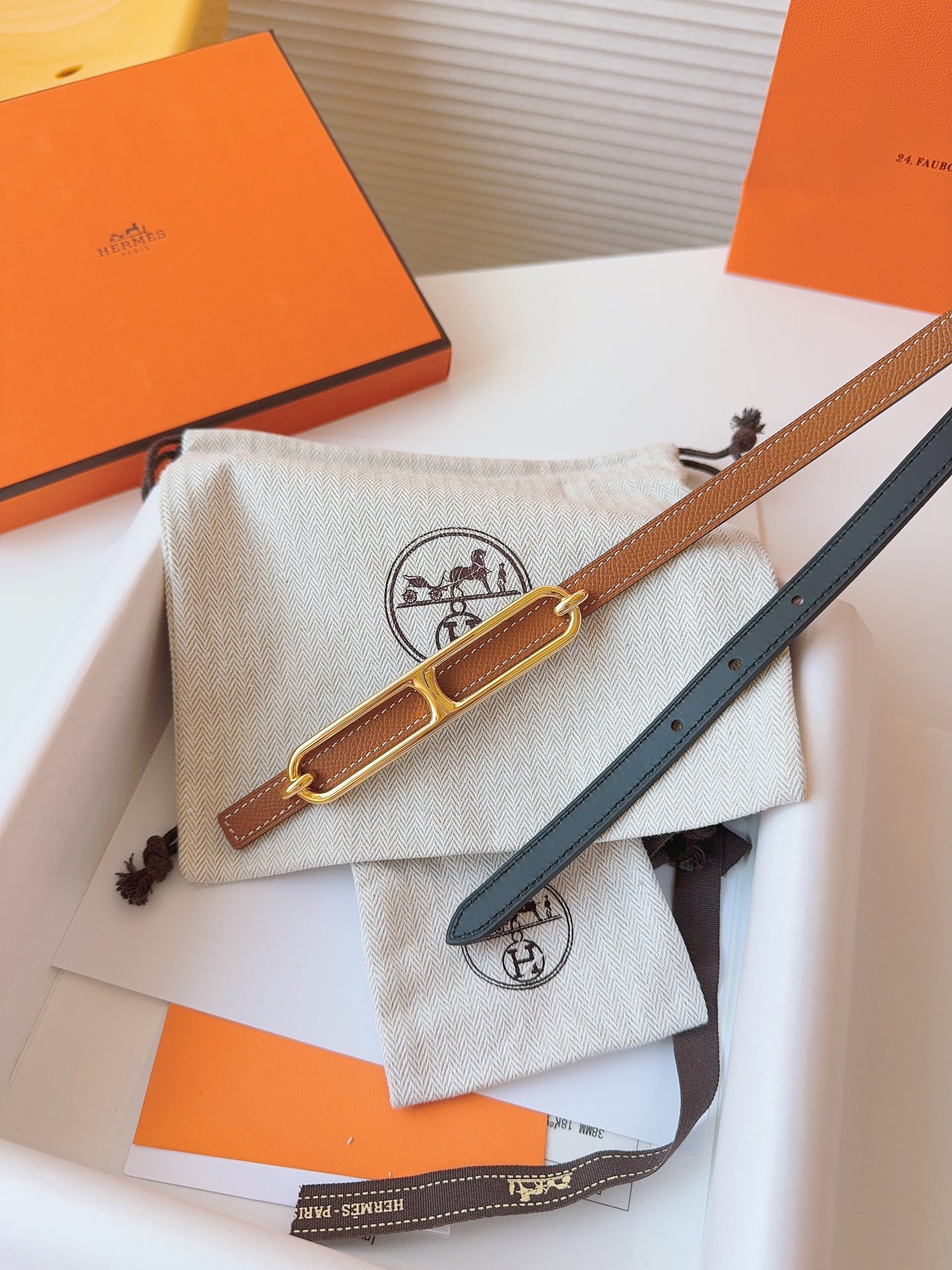 Hermès Female Basic Belt Cow Leather S-m