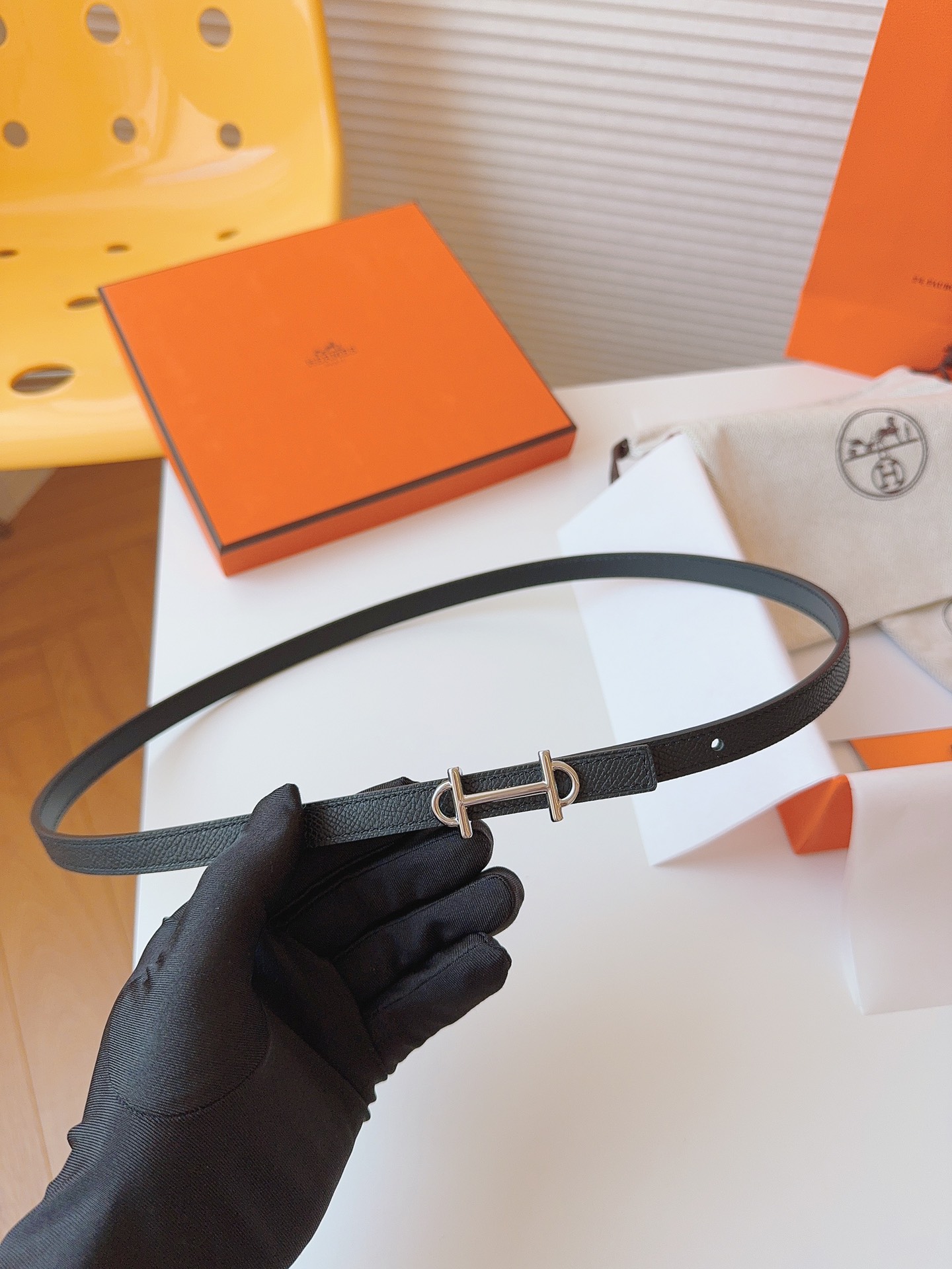 Hermès Female Basic Belt Cow Leather S-m
