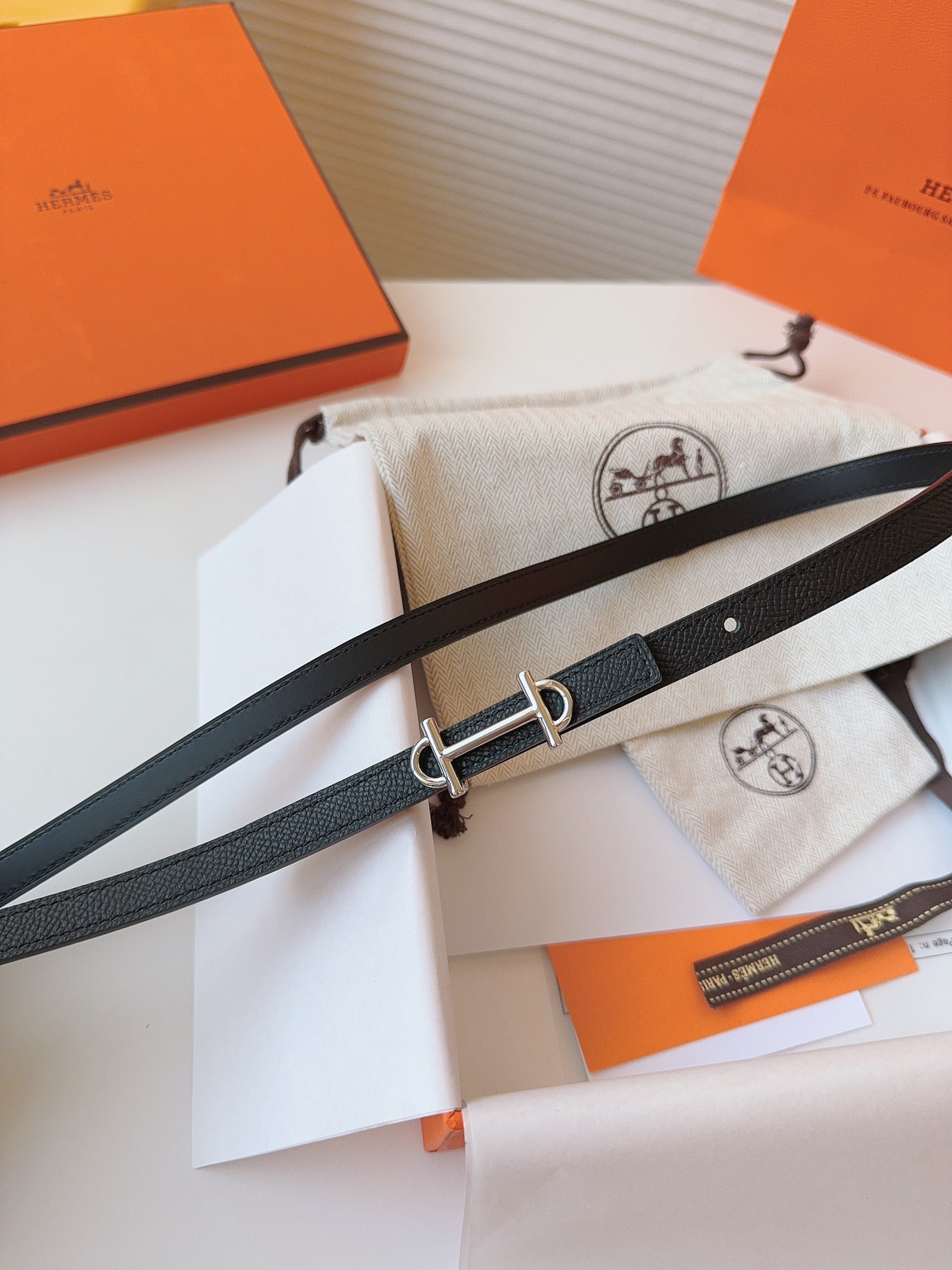 Hermès Female Basic Belt Cow Leather S-m