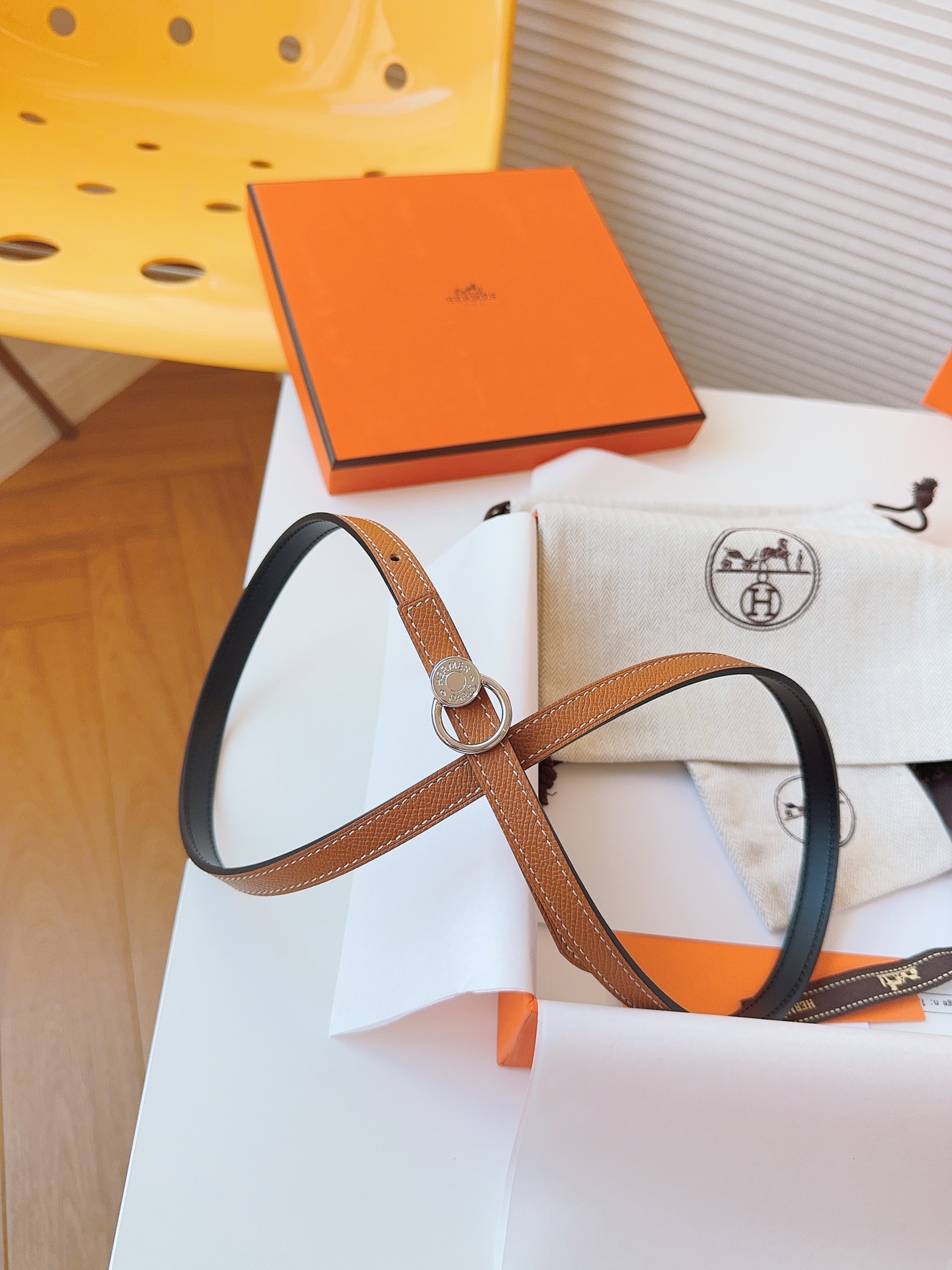 Hermès Female Basic Belt Cow Leather S-m