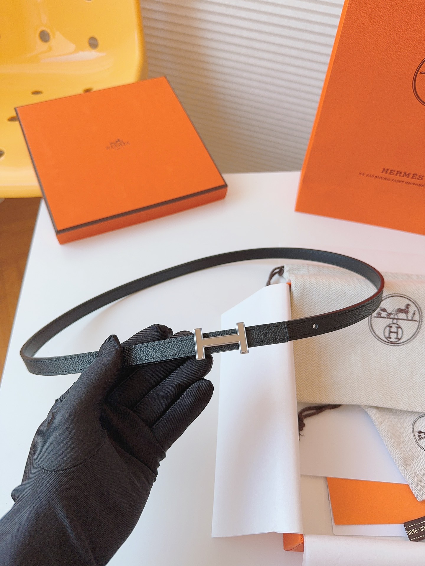 Hermès Female Basic Belt Cow Leather S-m