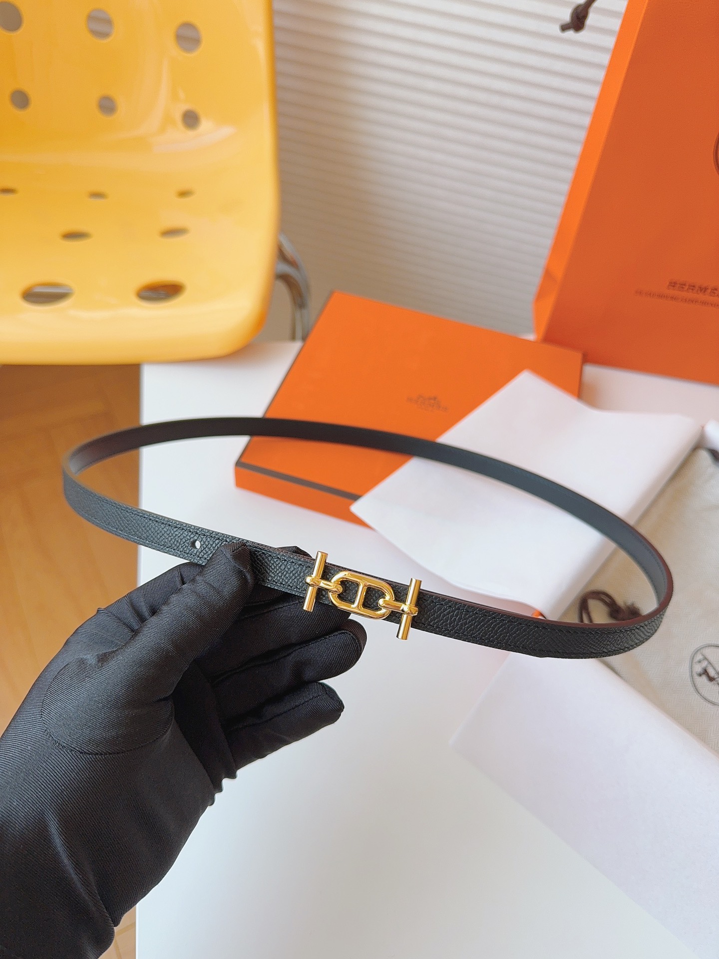 Hermès Female Basic Belt Cow Leather S-m